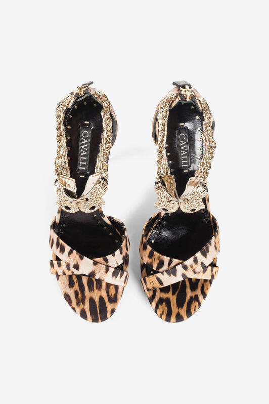 RC 125mm leopard-print sandals Light Brown OQS032-SE129
