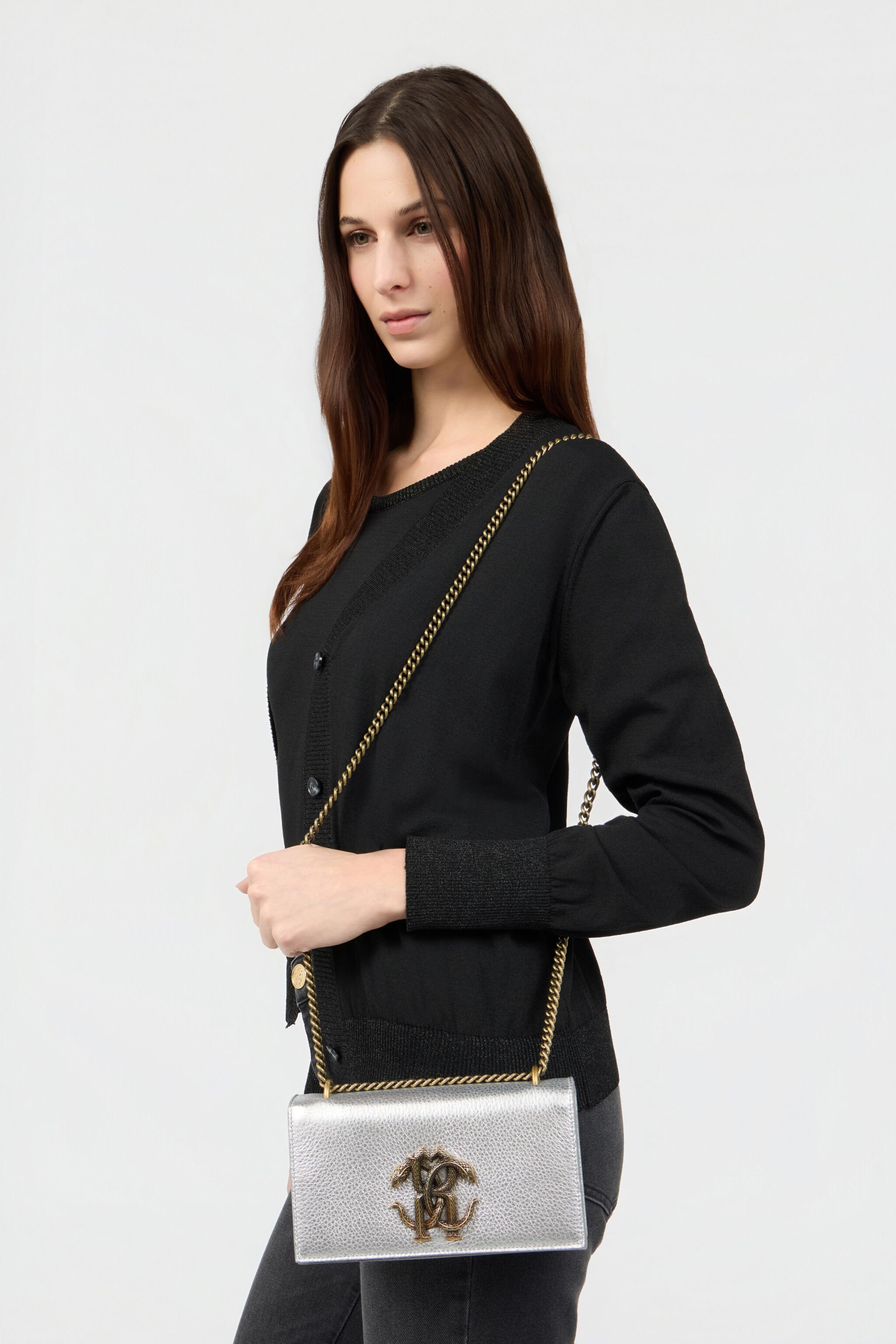 RC Bag with Mirror Snake Monogram SILVER ROB00D-PZ595