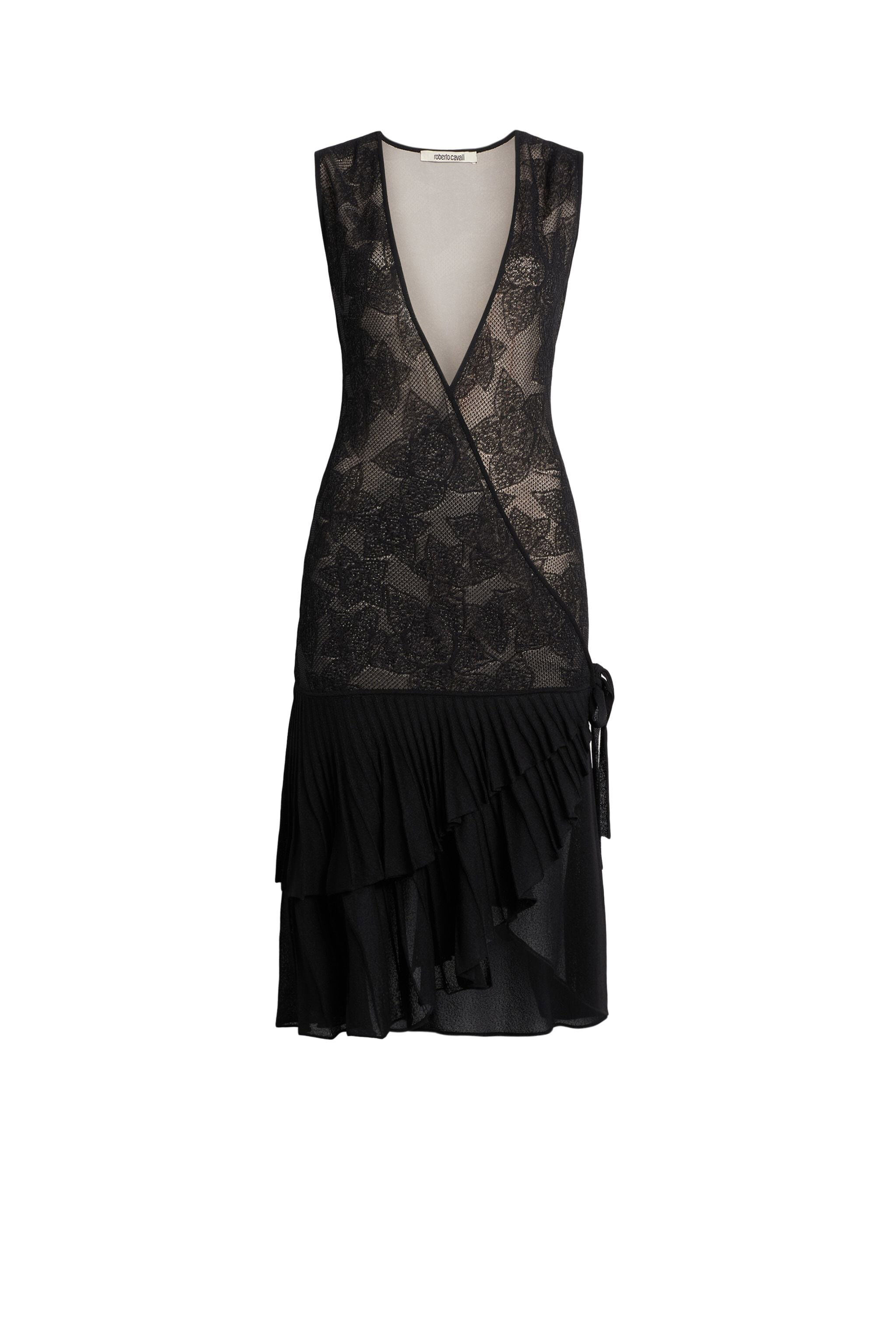 RC Black Stapelia lace dress BLACK IQM107-MI001