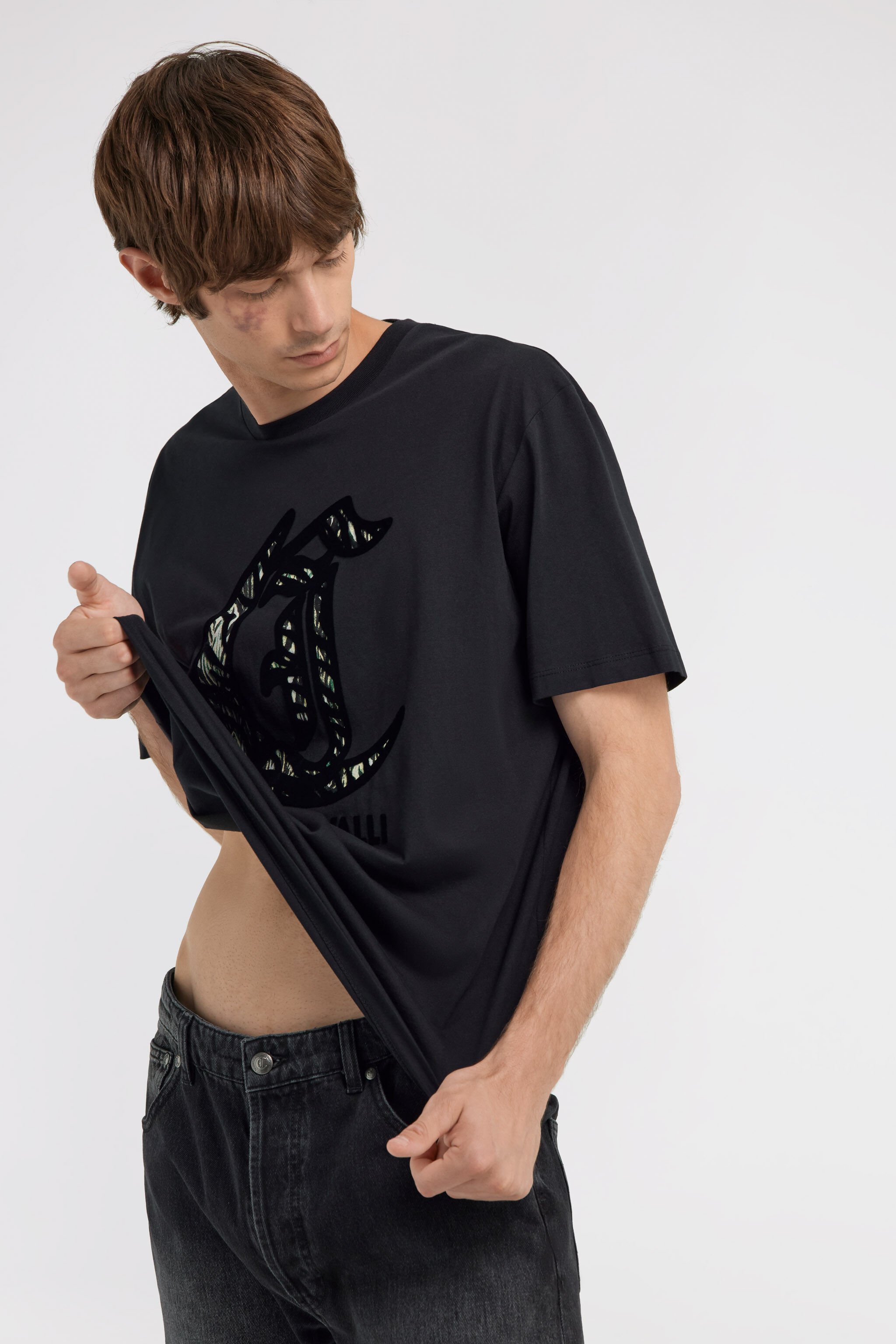 JC Just Cavalli T-shirt Black TFT037-TF054