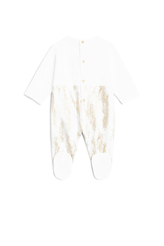 JU White RC monogram romper set MILKYWHITE/BABY PINK JJT80F-JV025