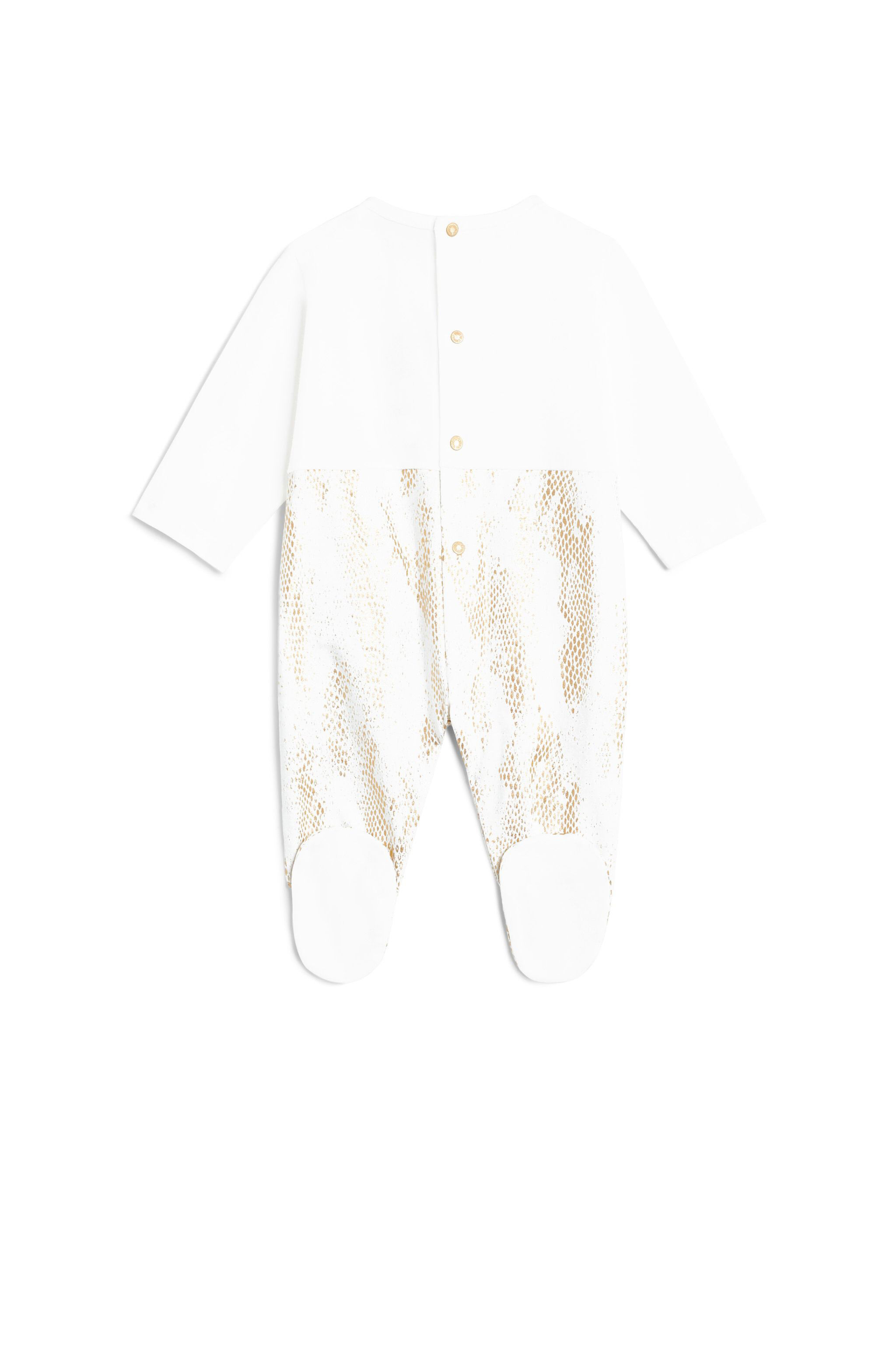 JU White RC monogram romper set MILKYWHITE/BABY PINK JJT80F-JV025
