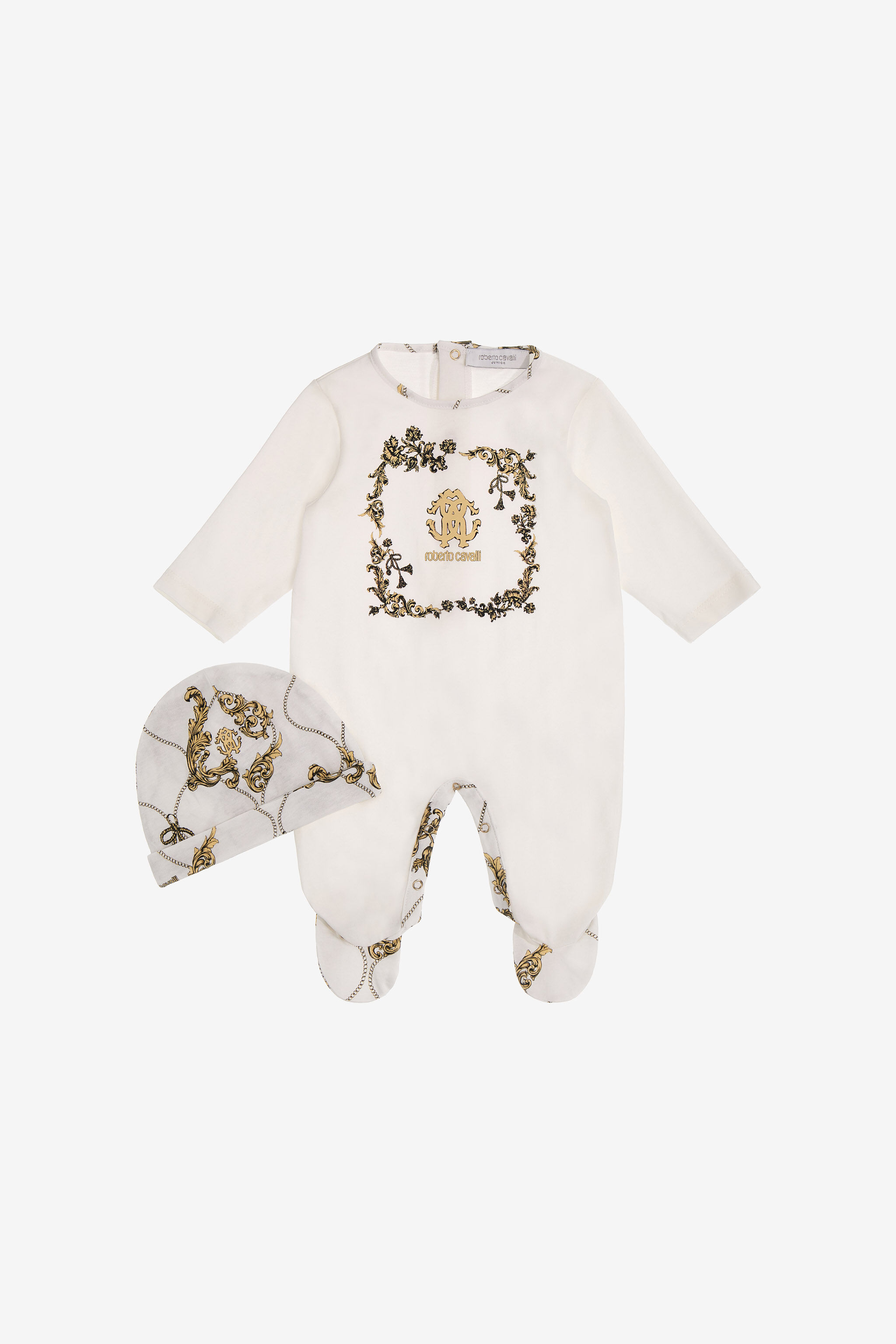 JU RC Monogram Babygrow set White SJT822-JD001