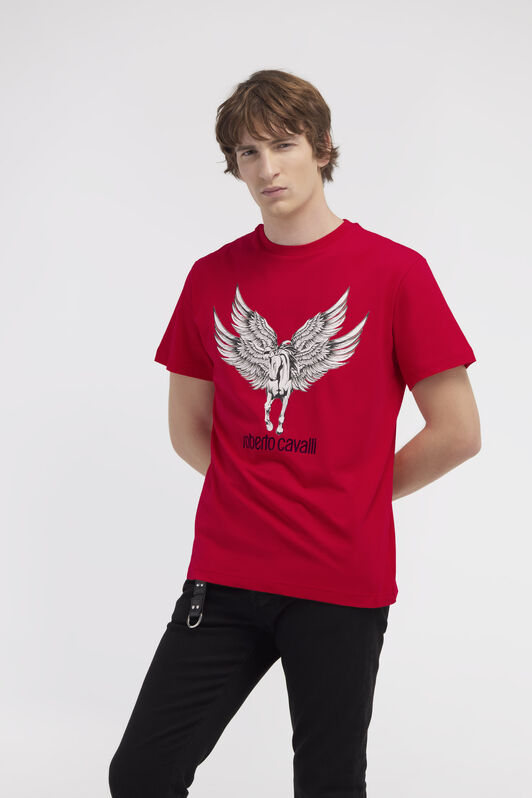 RC T-shirt with Horse logo and print RC T-shirt with Horse logo and print Red NOT60I-JD060