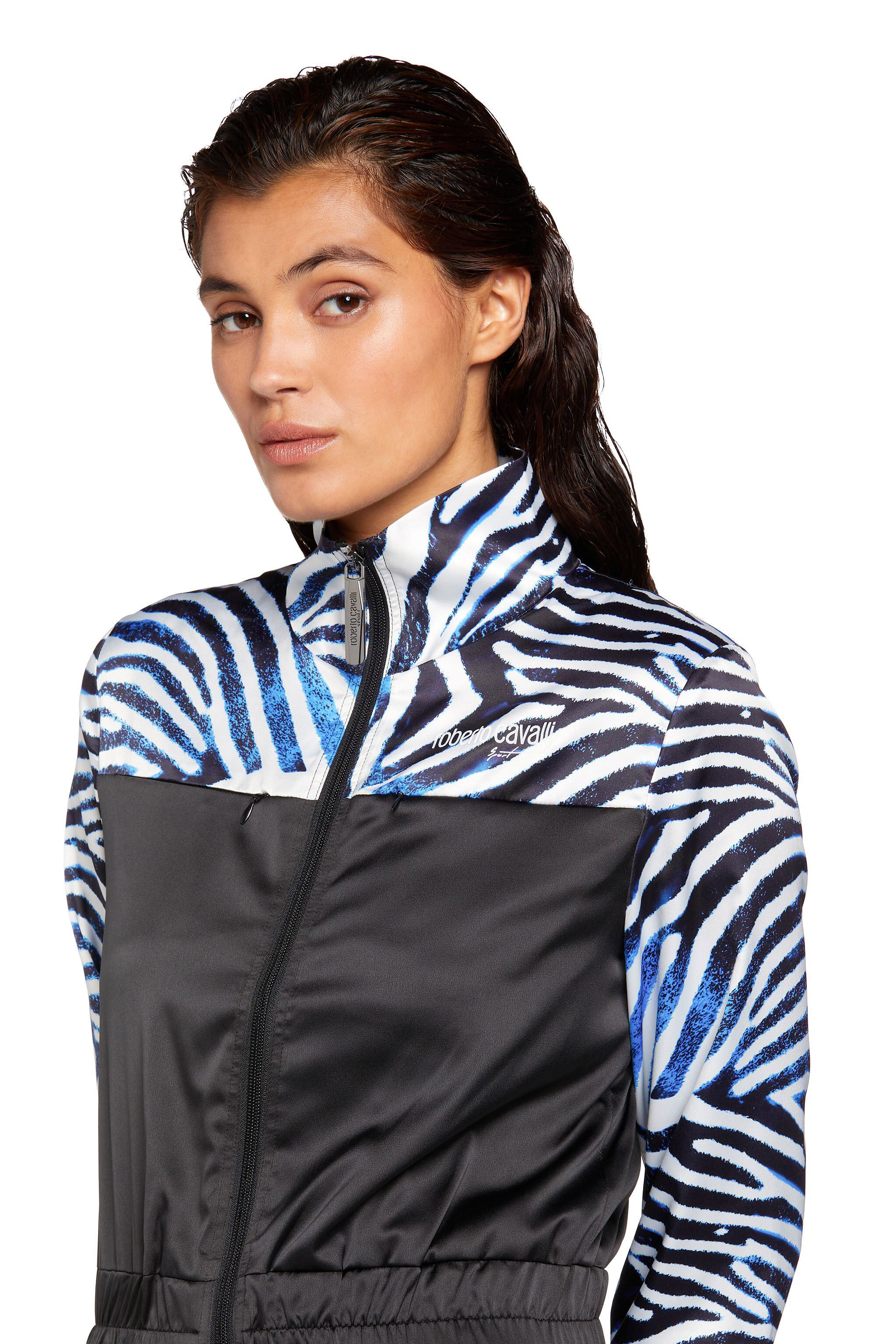 UG Sea Zebra-print track jacket BLACK/WHITE/BLUE MYY15F-ROA57
