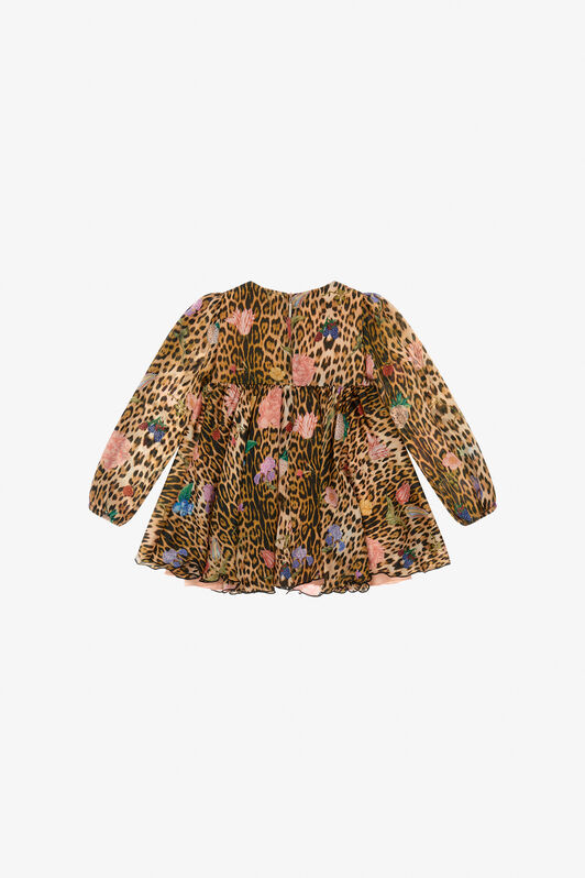 JU Leopard-print dress Light brown TJT104-2NM01