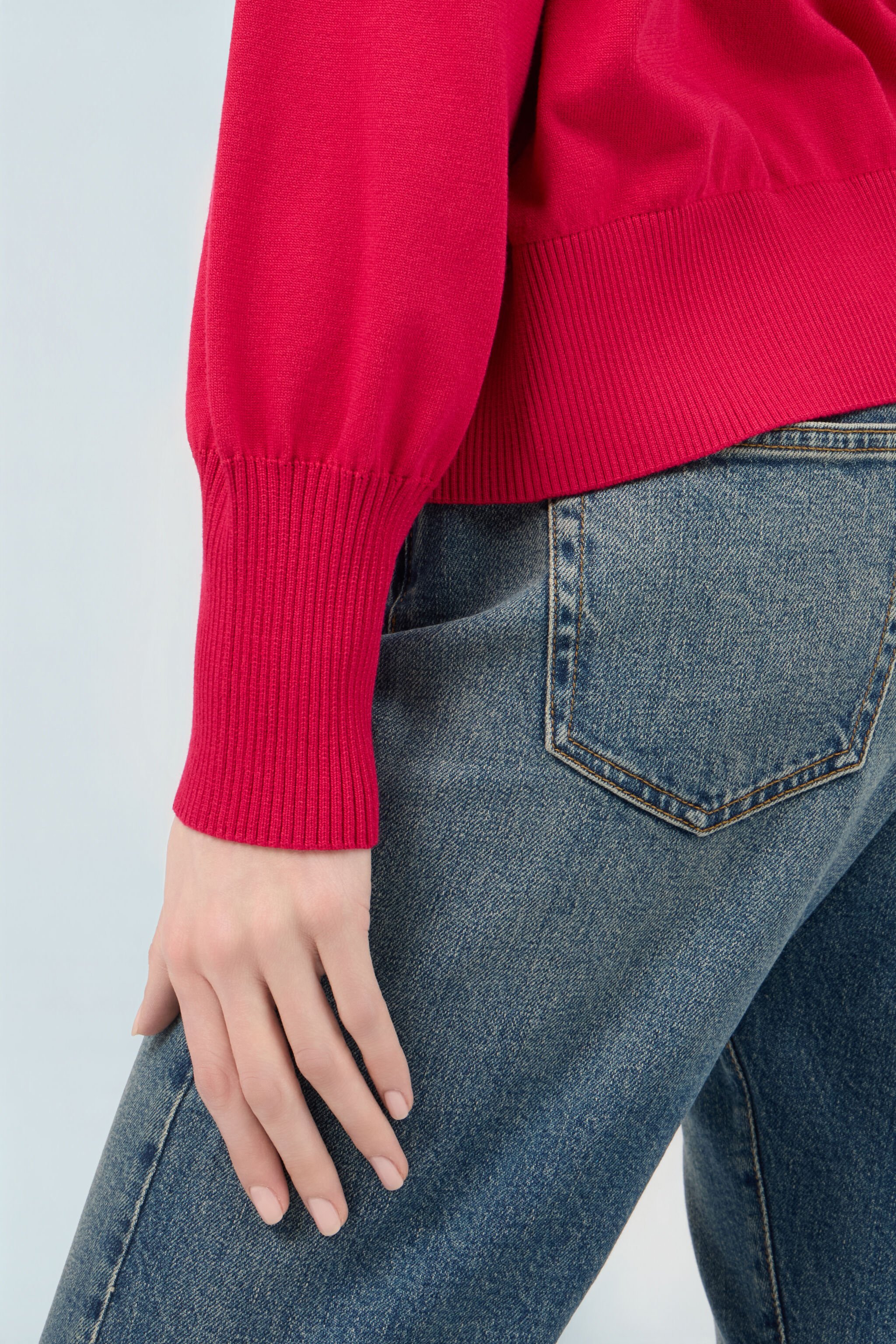 RC Fuchsia Sweater With Crystal Logo RC Fuchsia Sweater With Crystal Logo IBISCUS SOM60G-VI011