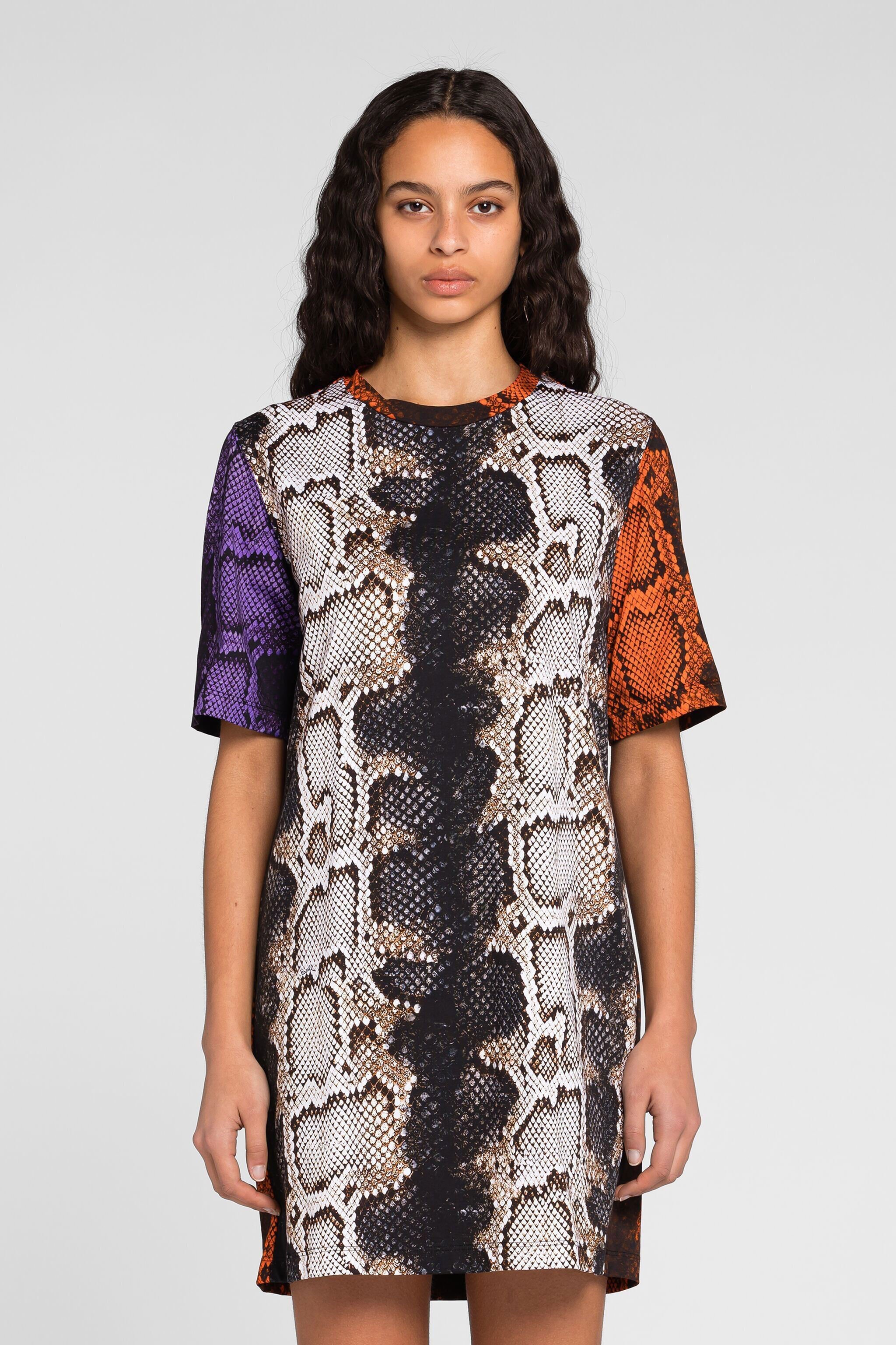 RC Python-Print Mini Dress NATURALE/NATURALE PQT10A-3PF01