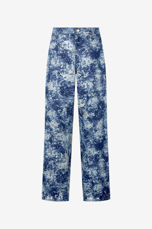 RC Loose Fit Bleached-Effect Jeans BLU SCURO VKJ207-VT012