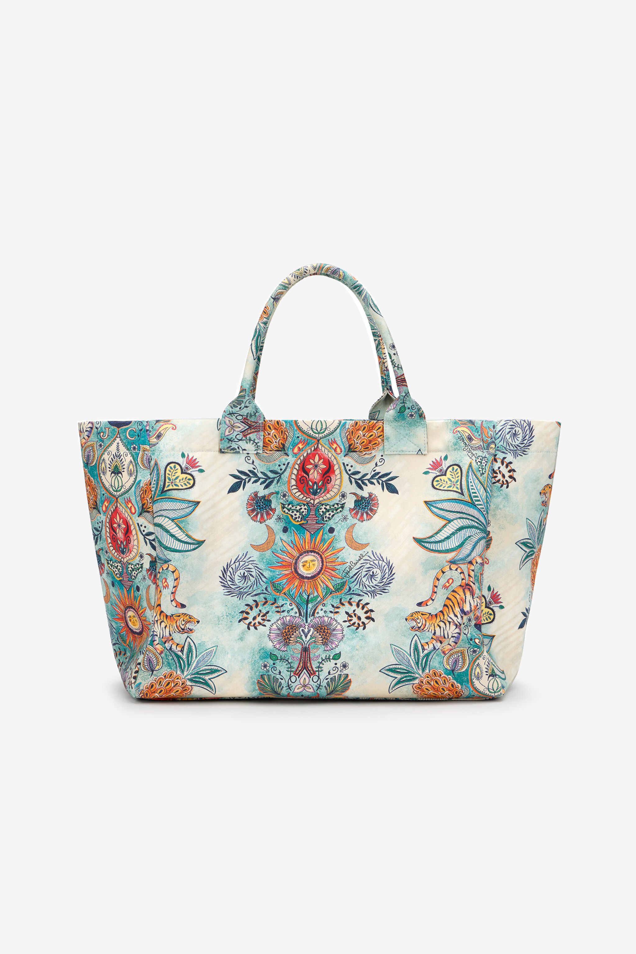 JC Tropical Garden Print Shoulder Bag JC Tropical Garden Print Shoulder Bag 217 AZZURRO + 582 AR WFB118-WF448