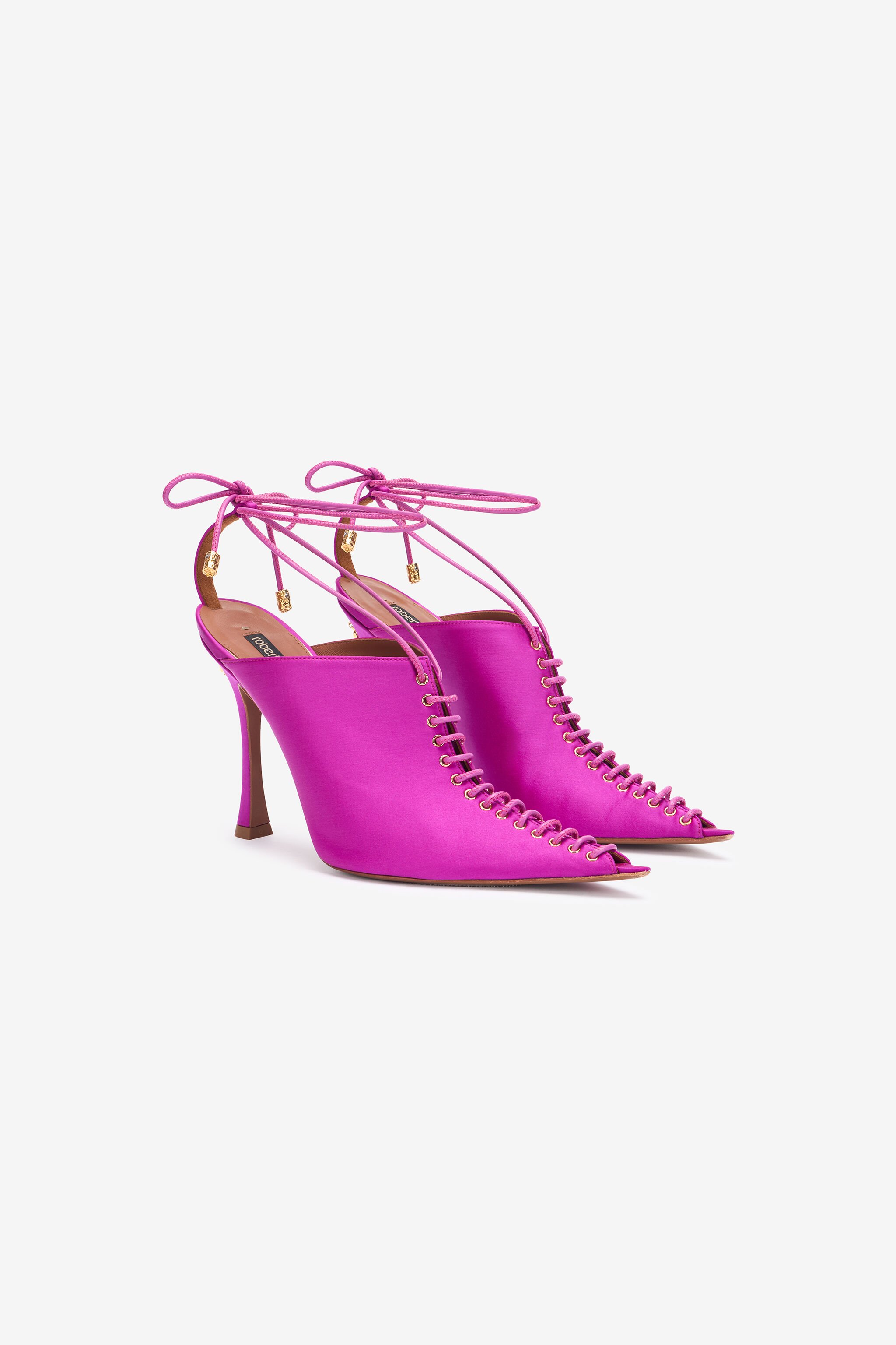 RC Lace-Up Mules Fuchsia UWS008-FL113