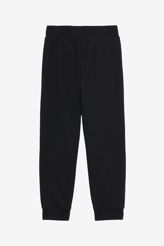 JU Black Track Pants with Logo Print BLACK VJT20E-CF050