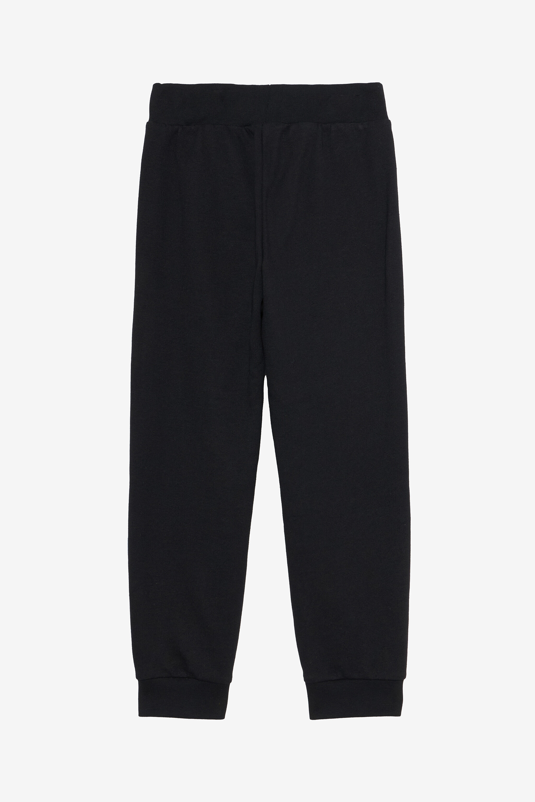 JU Black Track Pants with Logo Print BLACK VJT20E-CF050