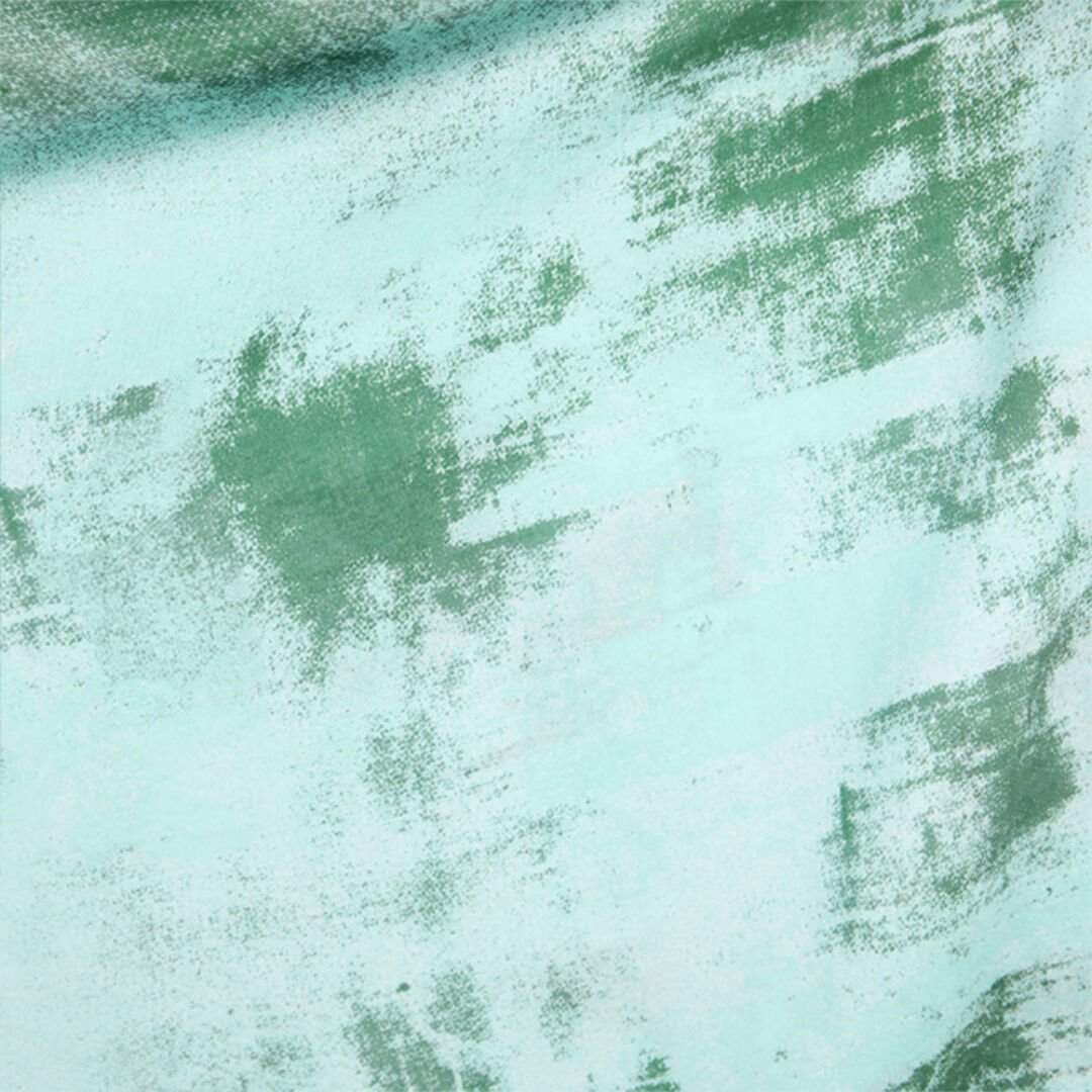 RC Shirt Dress in Pure Silk VERDE/PISCINA VKT123-CTP69