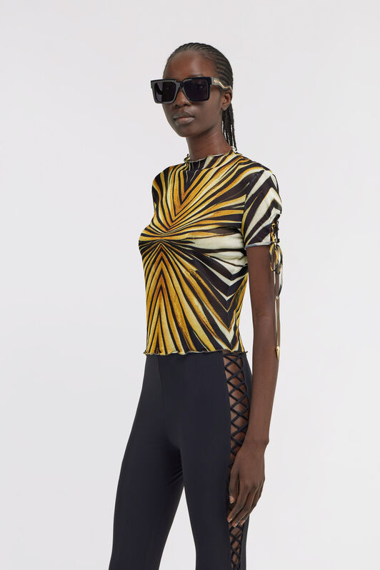 RC Ray Of Gold Print T-shirt Gold TKT613-6HM33