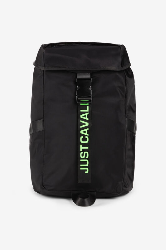 JC Just Cavalli Rucksack mit Logo-Print Schwarz Q62346-Q1249