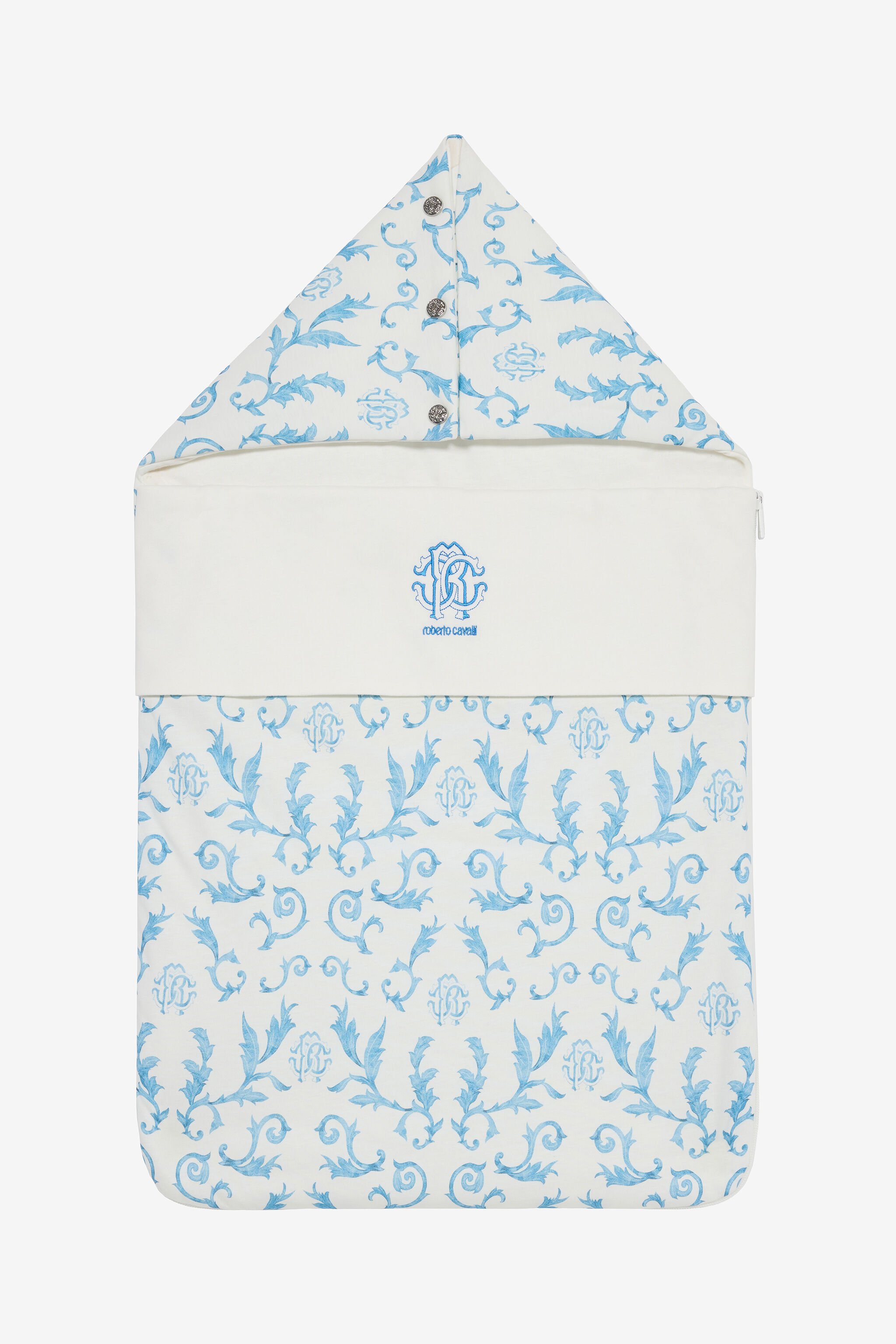 JU Saco De Dormir Con Estampado Integral Y Monograma RC Azul claro UJT806-JFO36