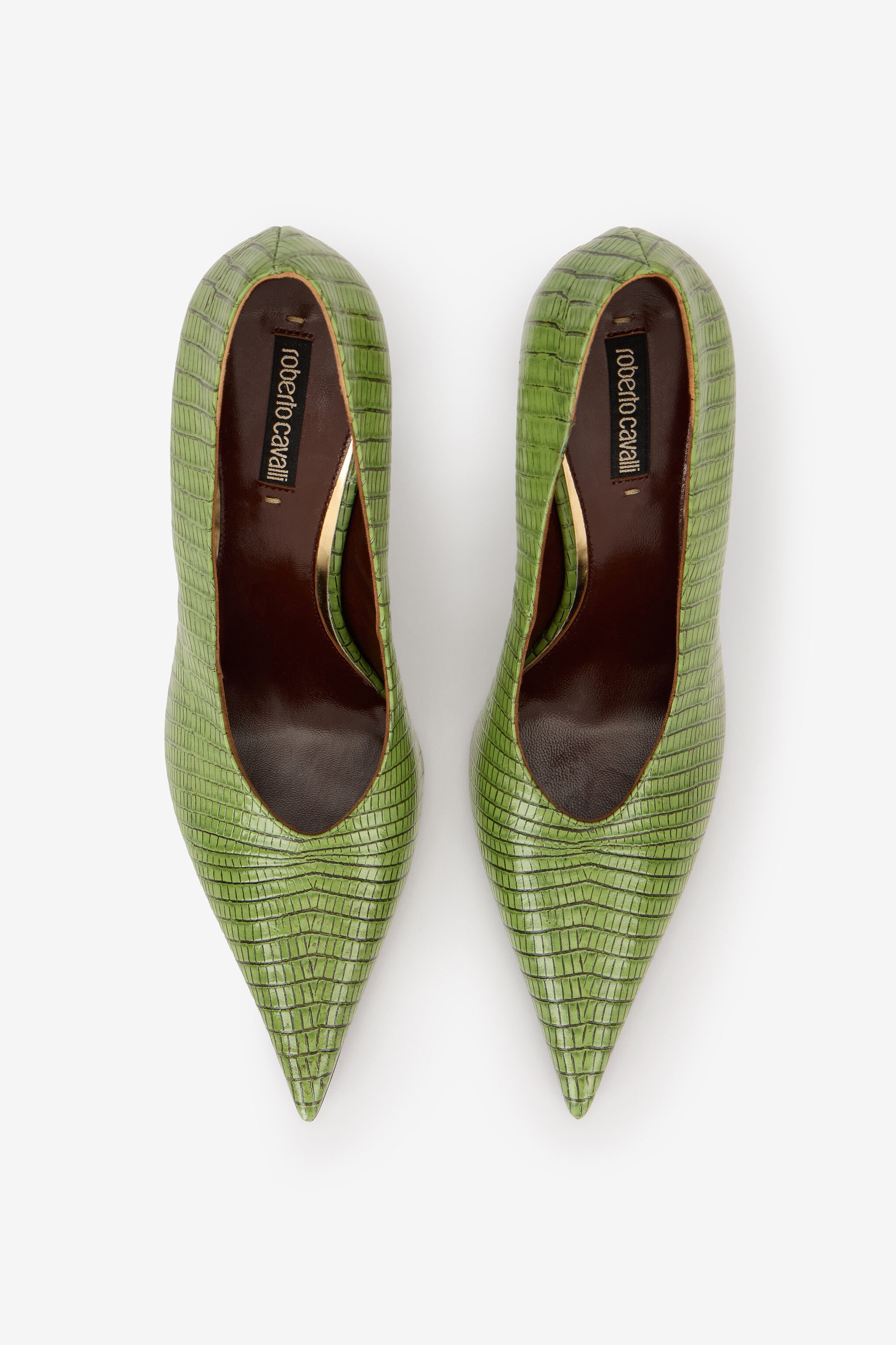 RC Décolleté in Pelle con Dettaglio Serpente RC Décolleté in Pelle con Dettaglio Serpente PISTACHIO WKS009-PZ119