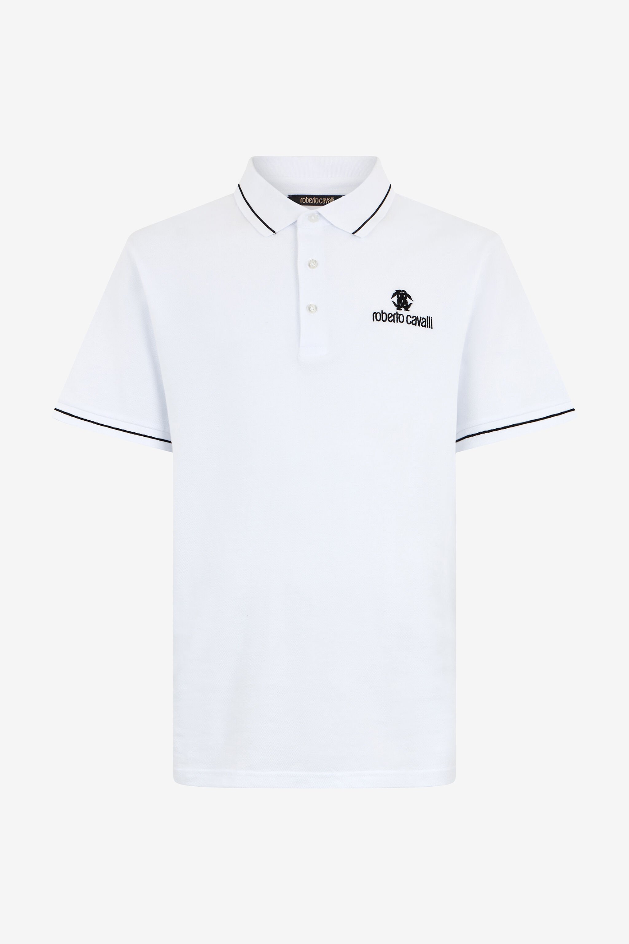 RC White Polo Shirt With RC Logo WHITE QOT64B-KB001