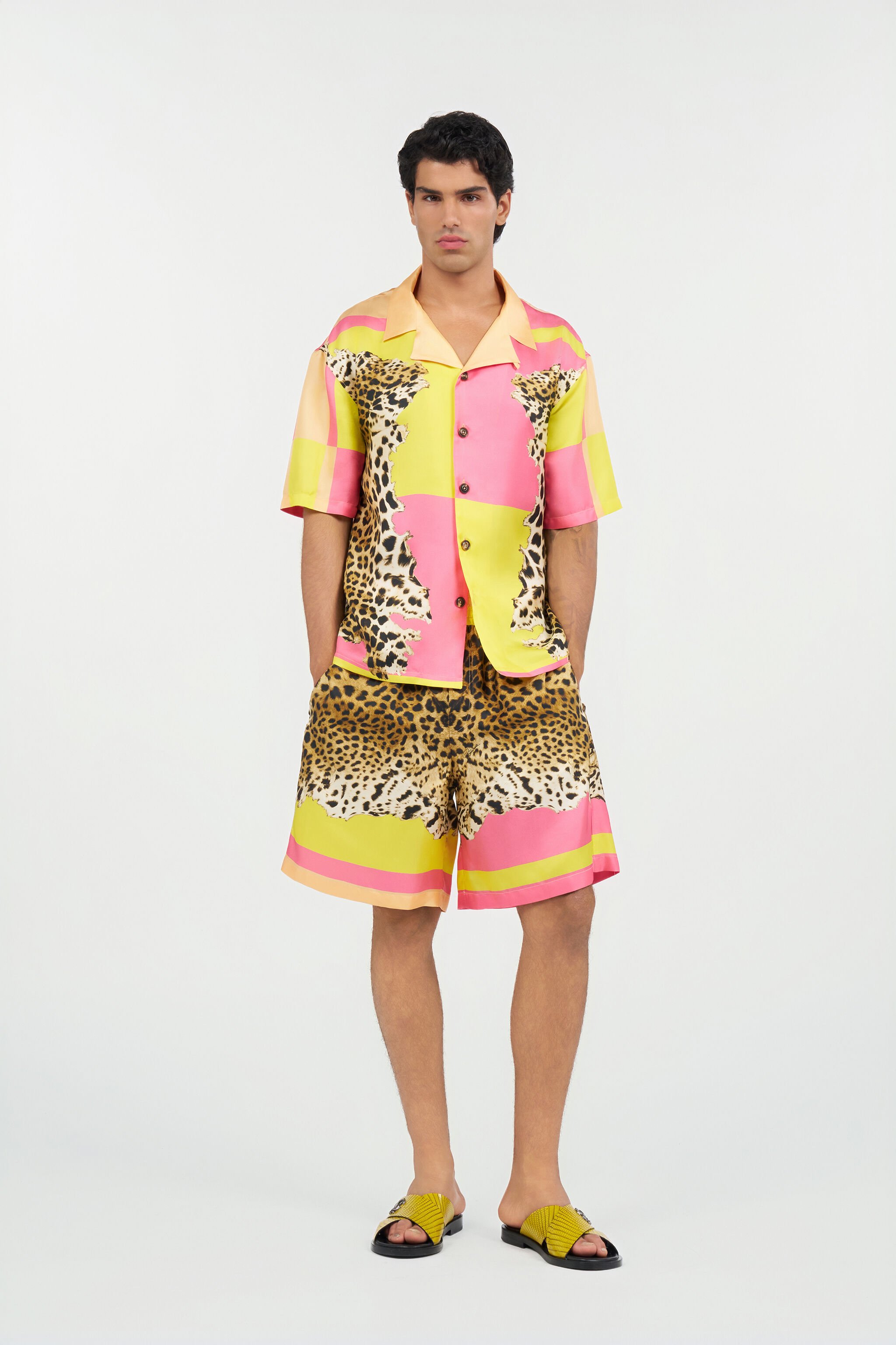 RC Chemise En Soie Imprimé Cavalli Pop MULTICOLOR WNT760-4QR33