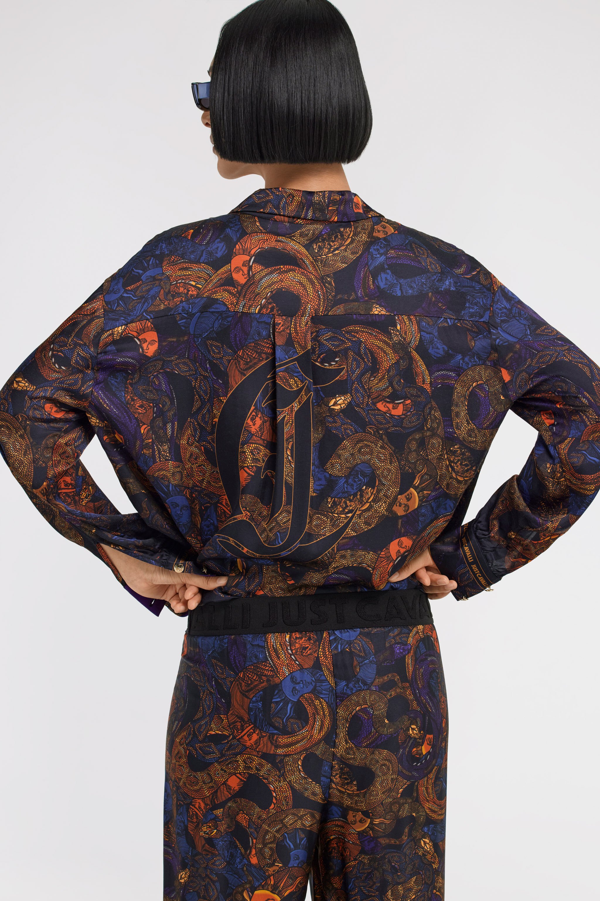 JC Camicia Just Cavalli Blu scuro TFT119-TF184