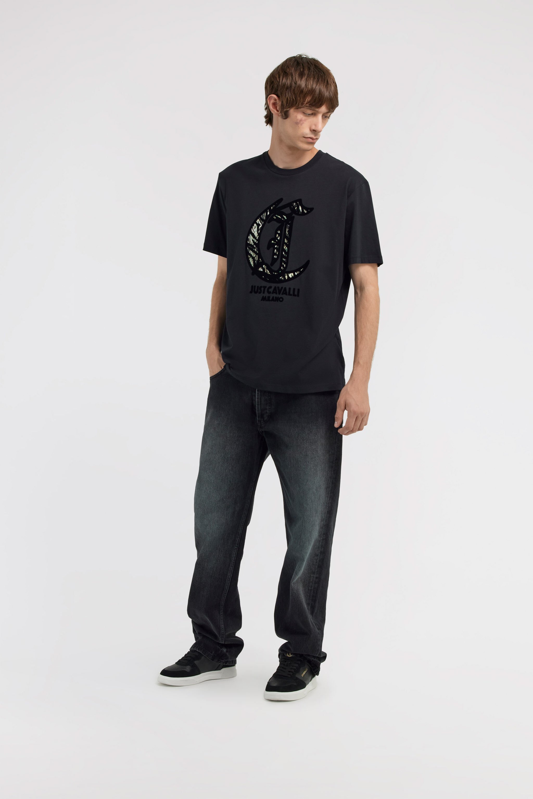 JC Just Cavalli T-shirt Black TFT037-TF054