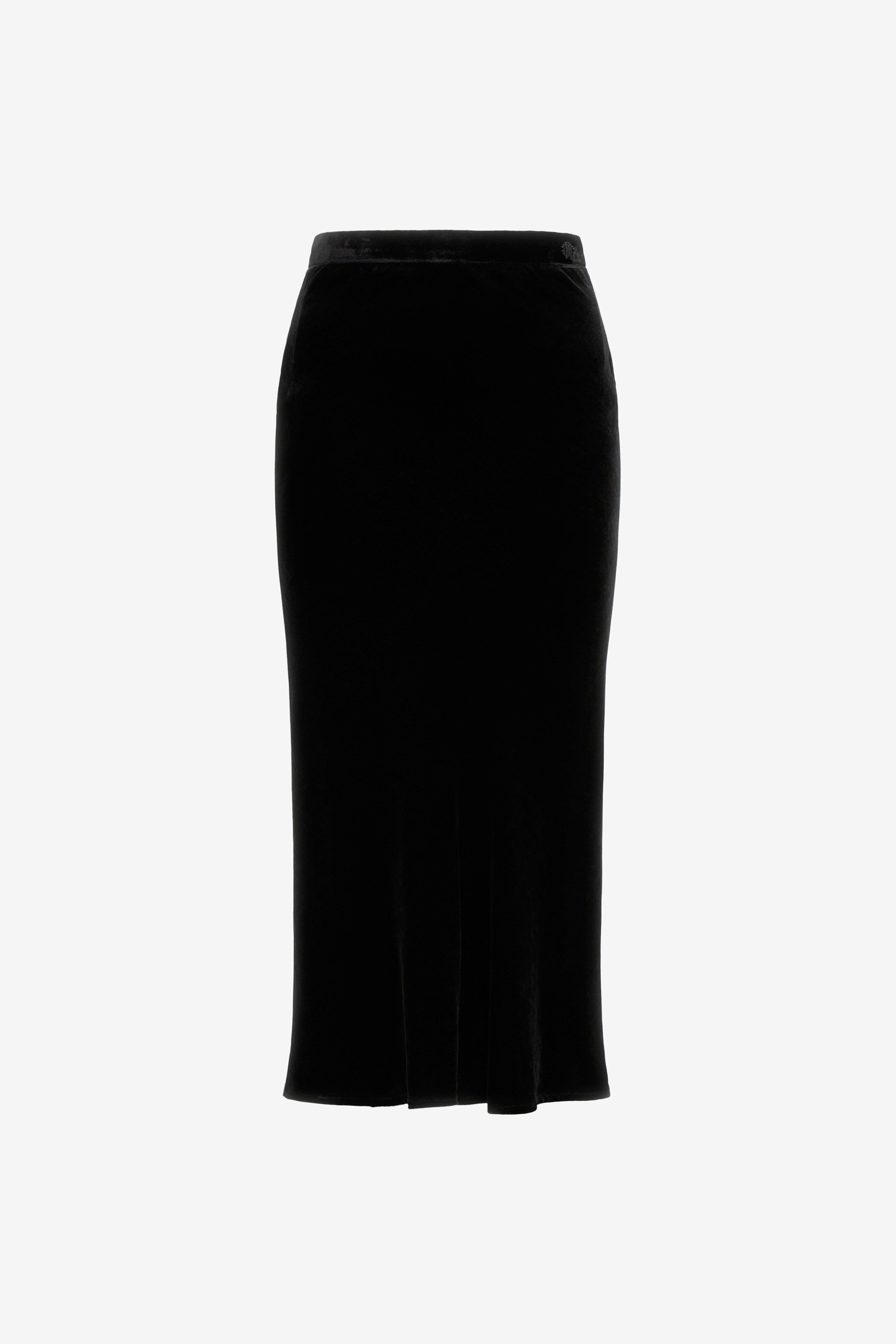 RC Velvet midi skirt Black NOT30B-VL002