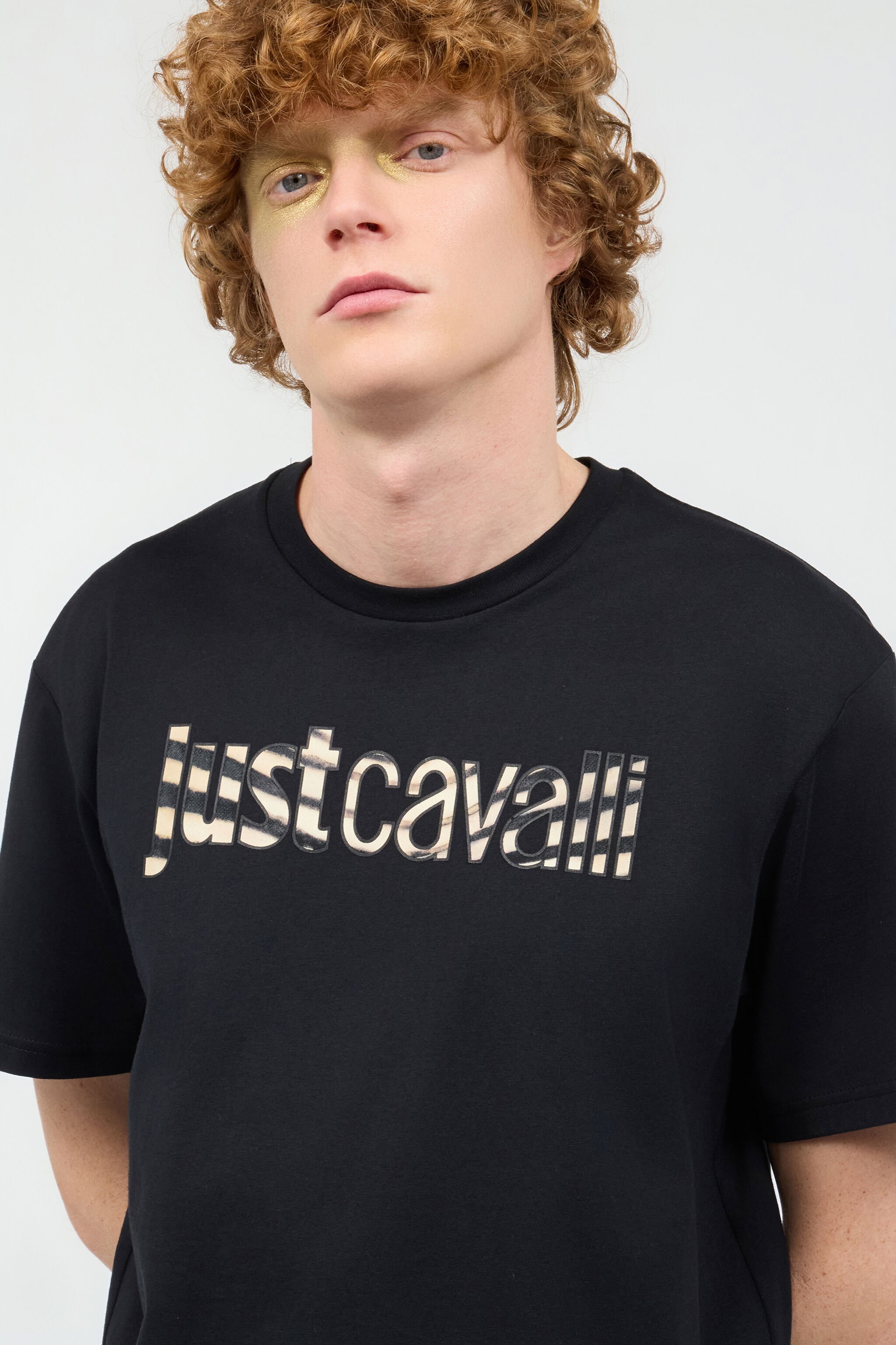 JC T-Shirt Avec Logo Animalier Noir UFT051-UF071