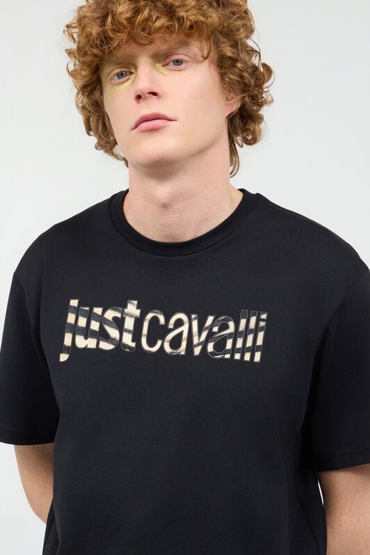 JC T-Shirt Avec Logo Animalier JC T-Shirt Avec Logo Animalier Noir UFT051-UF071