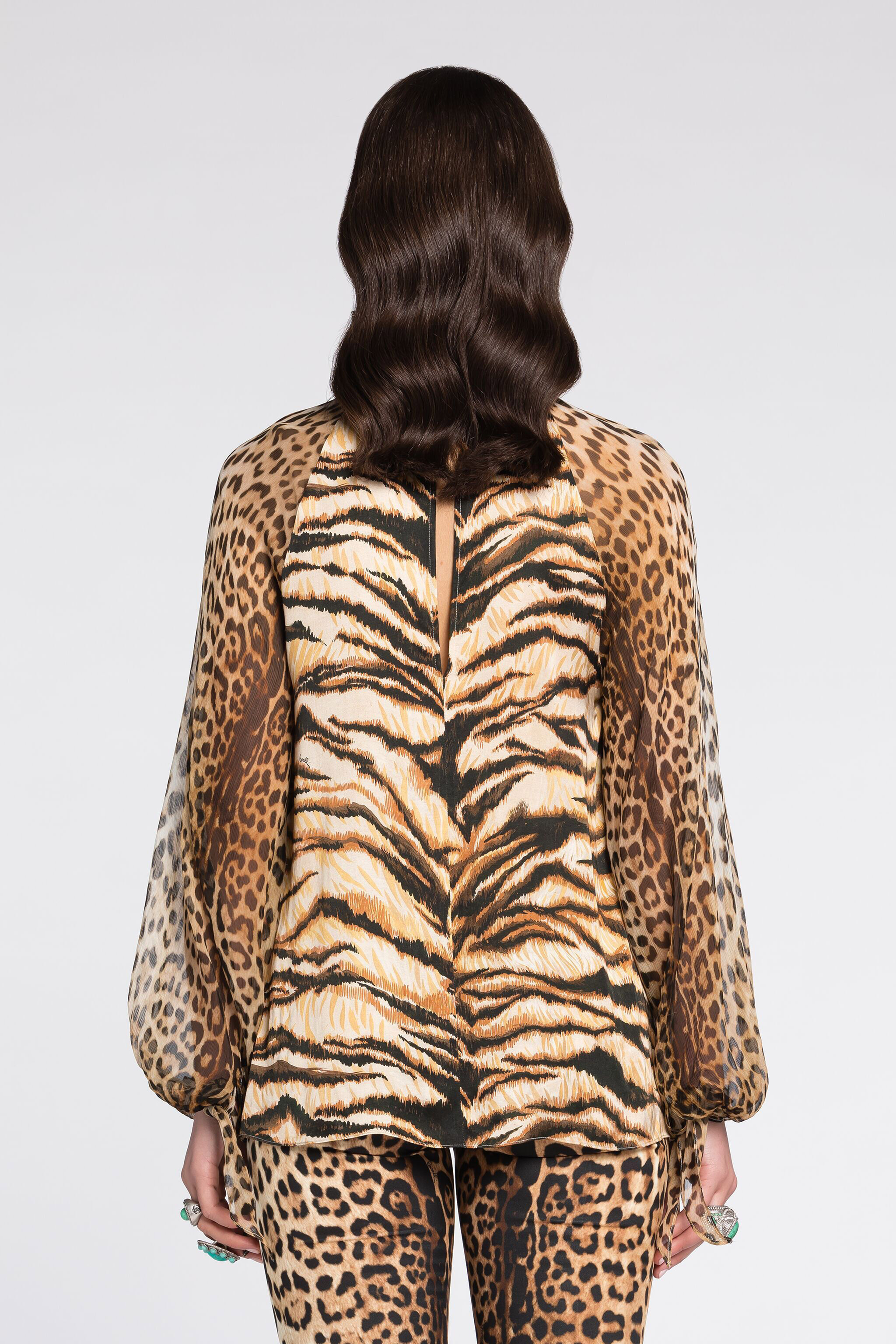 RC Animal-Print Shirt Light Brown RKT700-SZH36