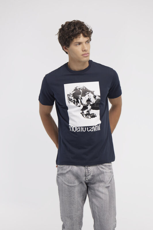 RC T-shirt with Horse logo and print RC T-shirt with Horse logo and print Dark blue NOT60D-JD060