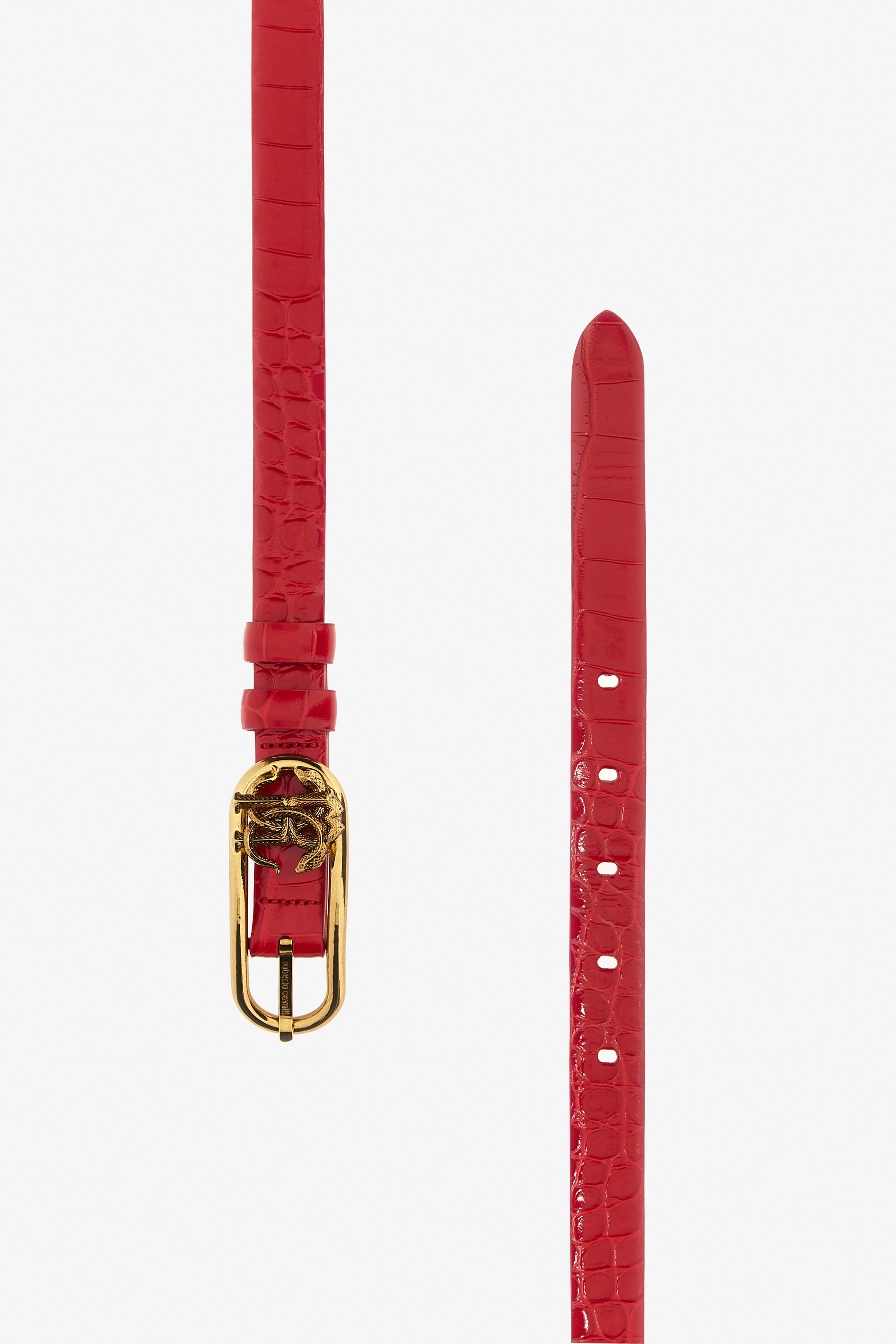RC Leather belt with Monogram Mirror Snake Rot SKC005-PZ975