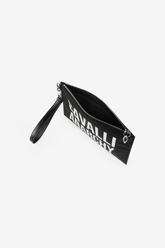 RC Slogan-Print Envelope Pouch RC Slogan-Print Envelope Pouch BLACK PRB020-5R000