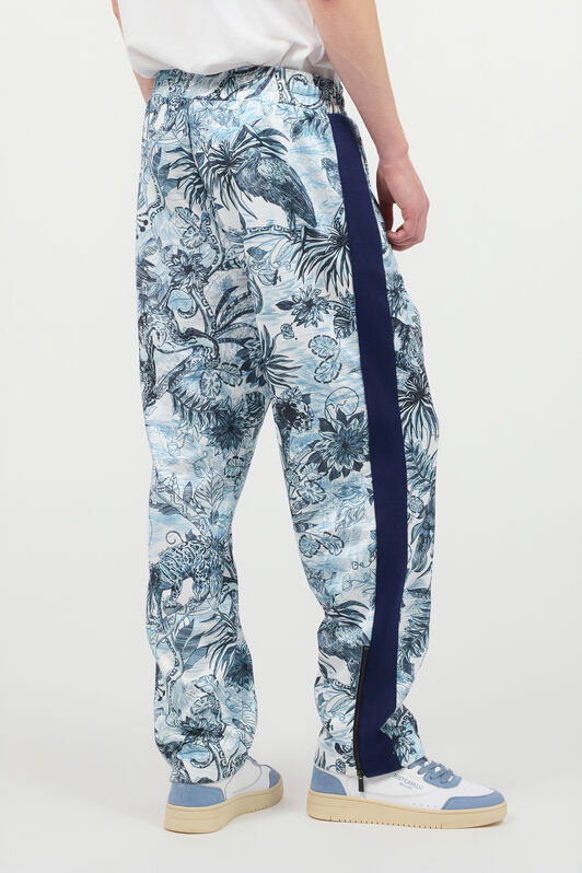 JC Pantalones Deportivos Con Estampado Integral Azul claro UFT002-UF016