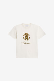 JU T-shirt Blanc en Coton avec Logo  OFF_WHITE WJT62B-JD005