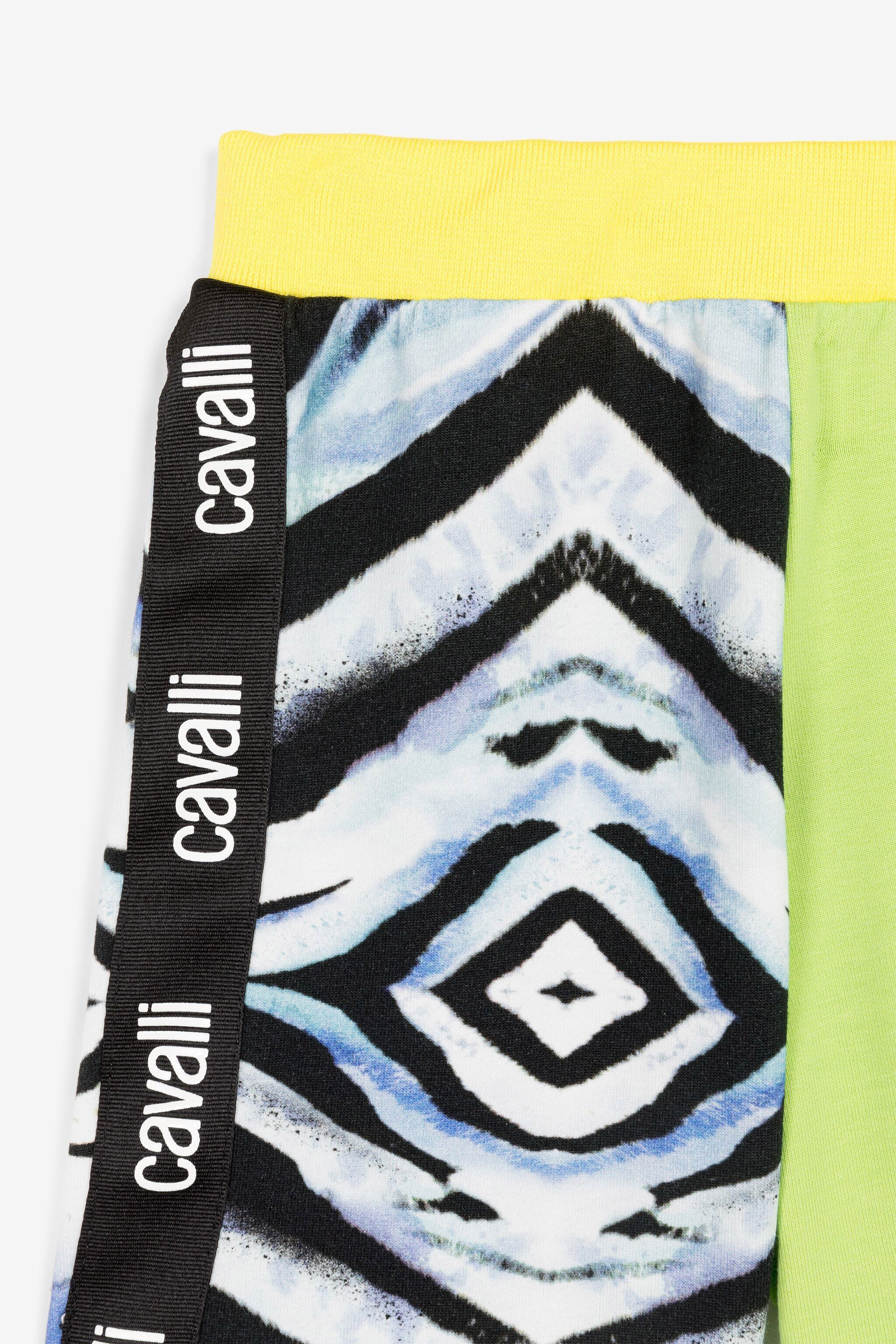 JU Shorts mit abstraktem Print Grün/Blau OJT286-ISA2J