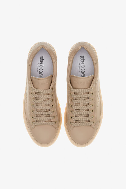 RC Sneakers with Signature Light Brown SKS034-PZA45