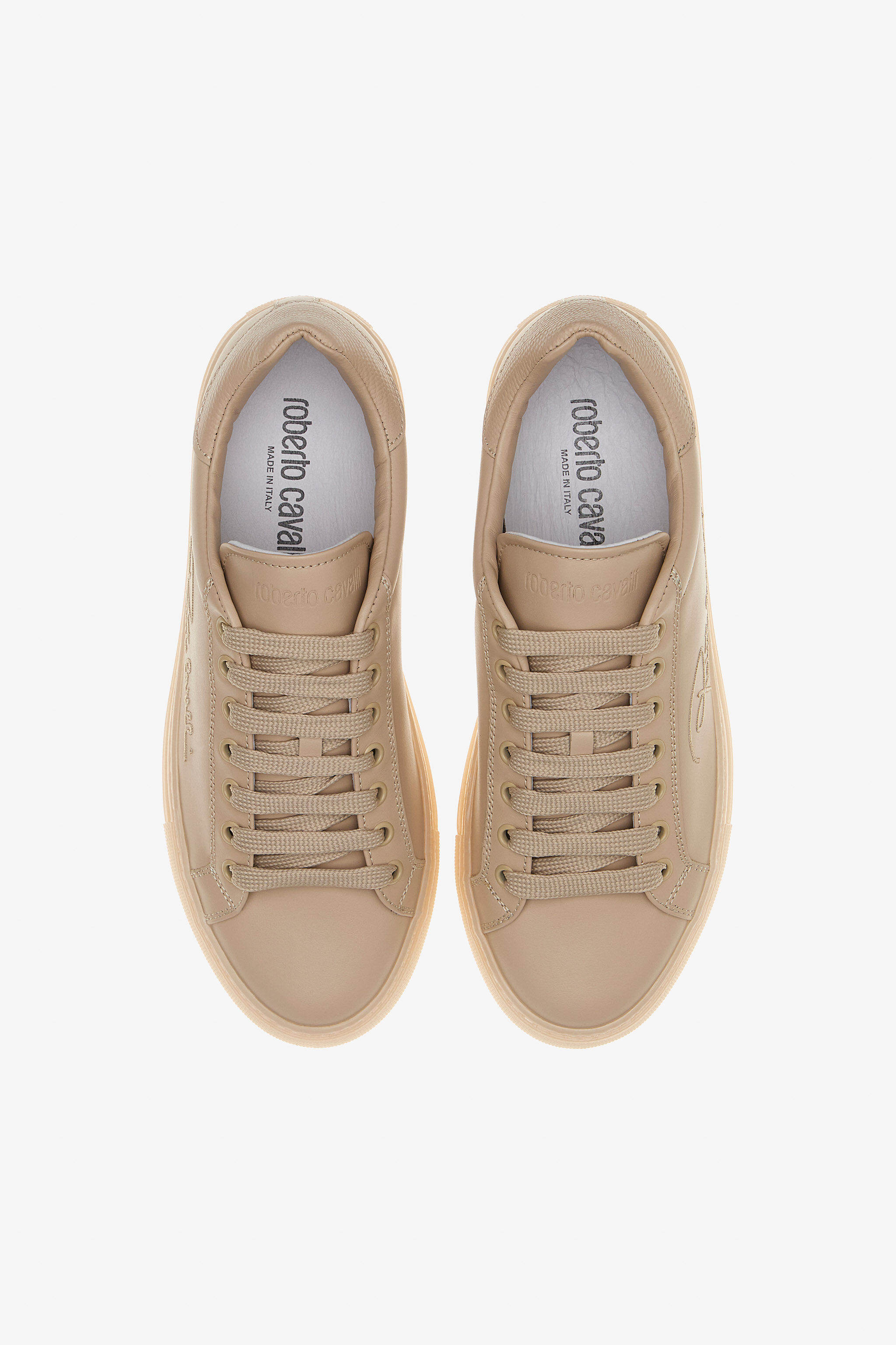 RC Sneakers with Signature Light Brown SKS034-PZA45