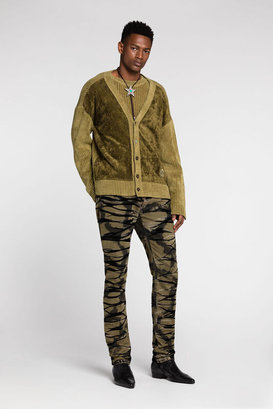 RC Bleached Slim-Fit Jeans Green RRJ251-DS006
