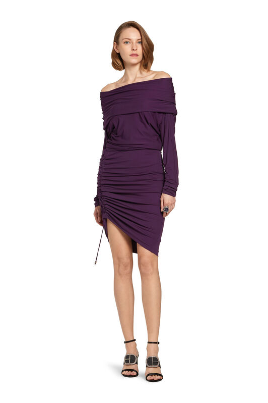 RC Robe froncée à haut bénitier Violet JQT125-JJ035