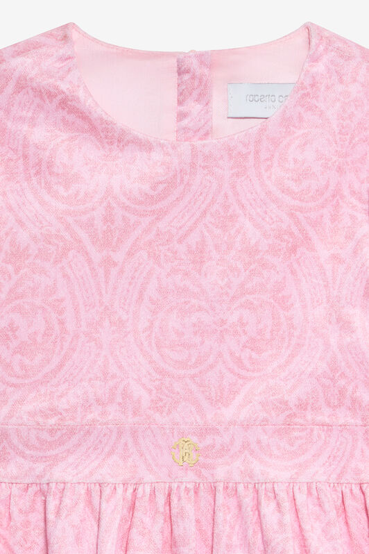 JU Abito Rosa Baby Floreale Con Monogram RC JU Abito Rosa Baby Floreale Con Monogram RC BABY ROSE VJT10I-3RP28
