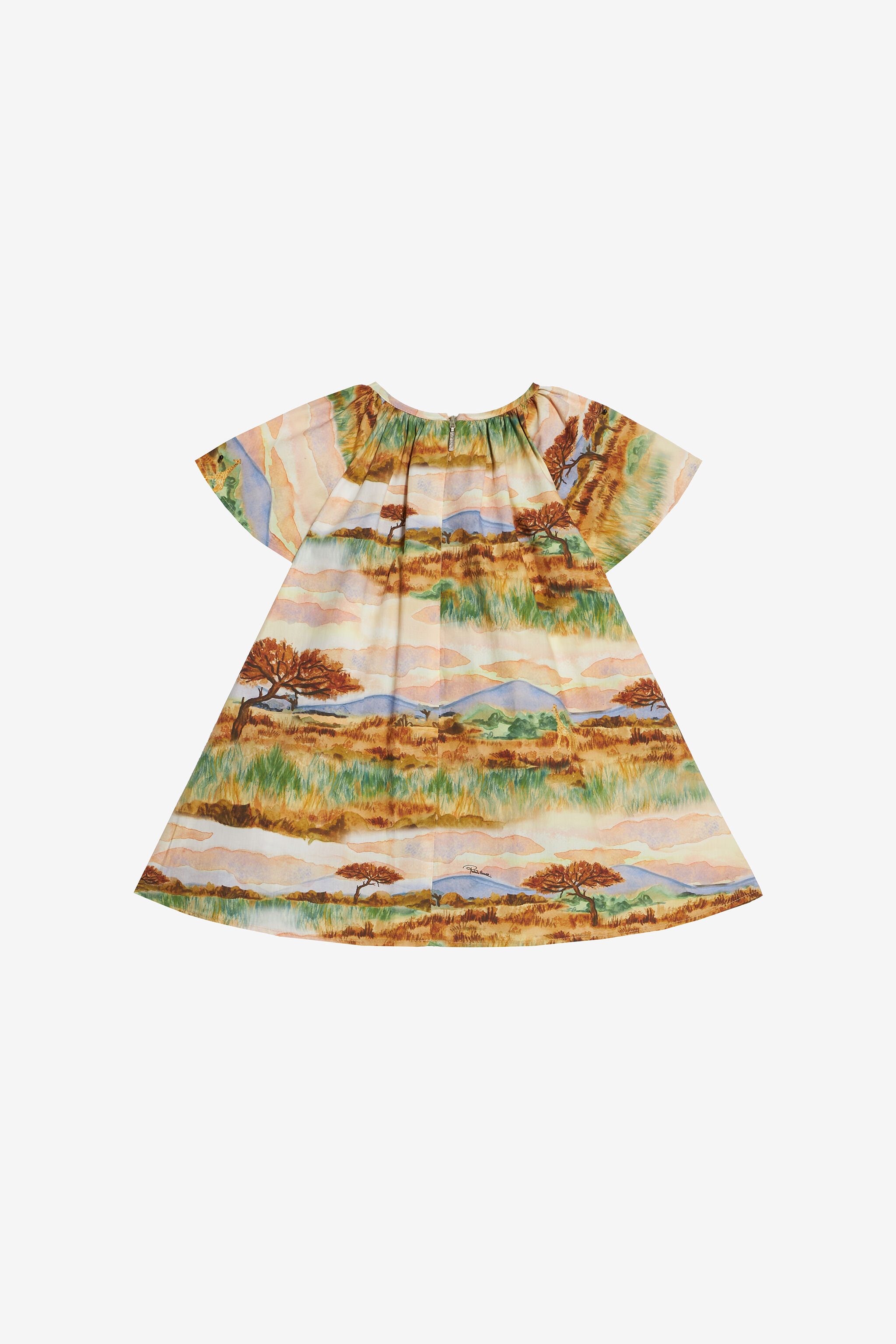 JU Abito Con Stampa Safari Marrone chiaro UJT111-7MO40