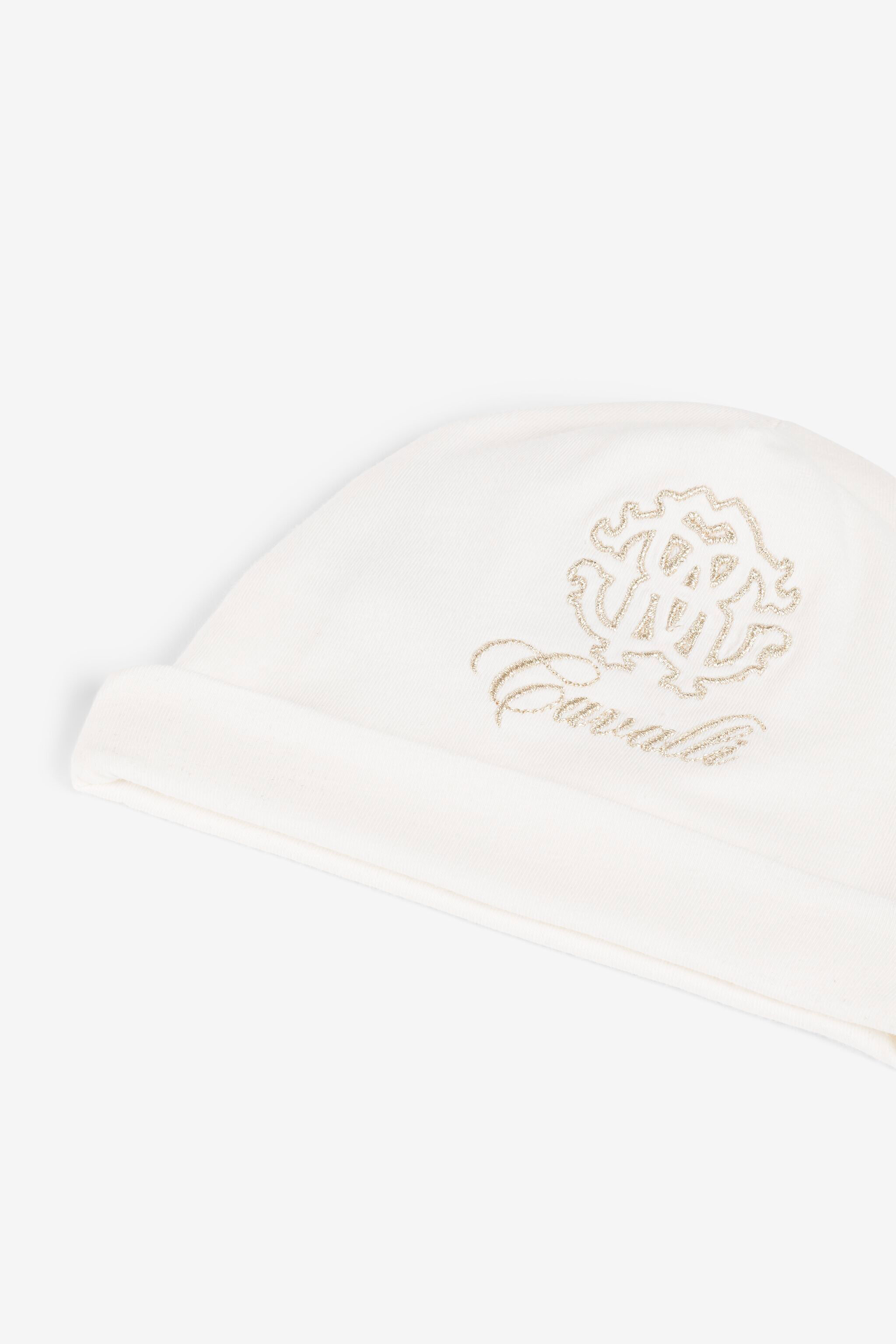 JU Strampler-Set mit Logo-Stickerei Milky white QJT892-JV025