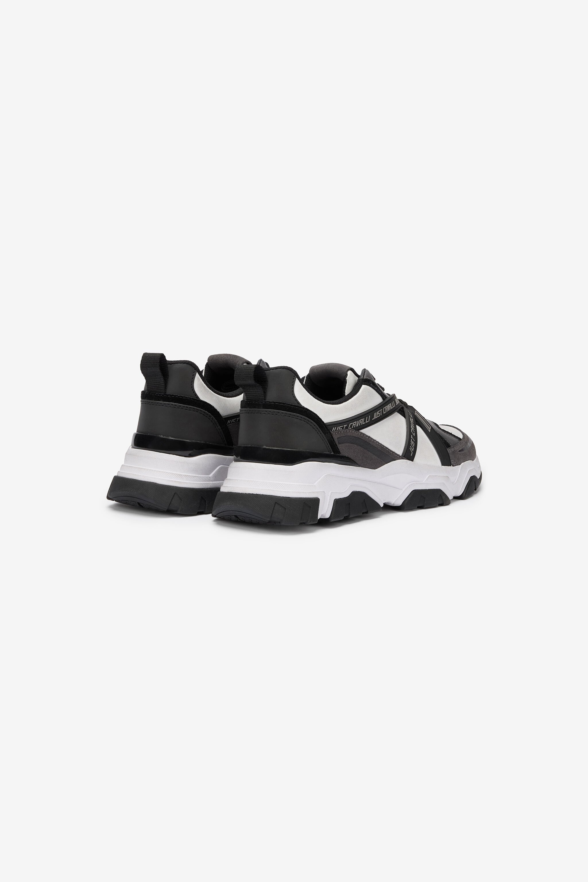 JC White Chunky Leather Sneakers 003+802 VFS060-VF518