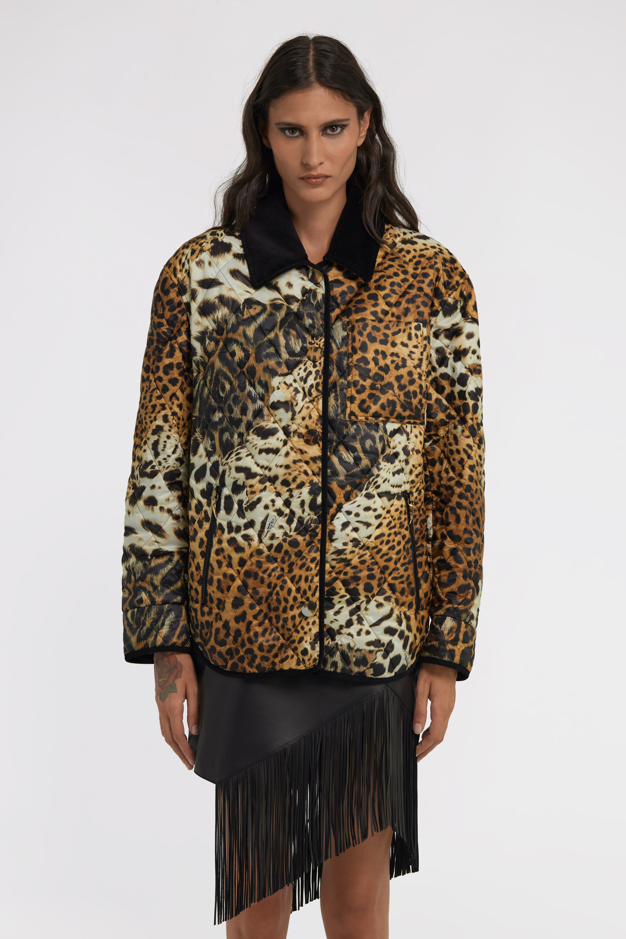 RC Leopard print Jacket NATURALE TKT805-SRG34