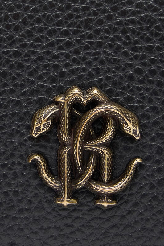 RC Schwarze Brieftasche an Kette mit Monogram RC RC Schwarze Brieftasche an Kette mit Monogram RC BLACK QOA00D-PZO37