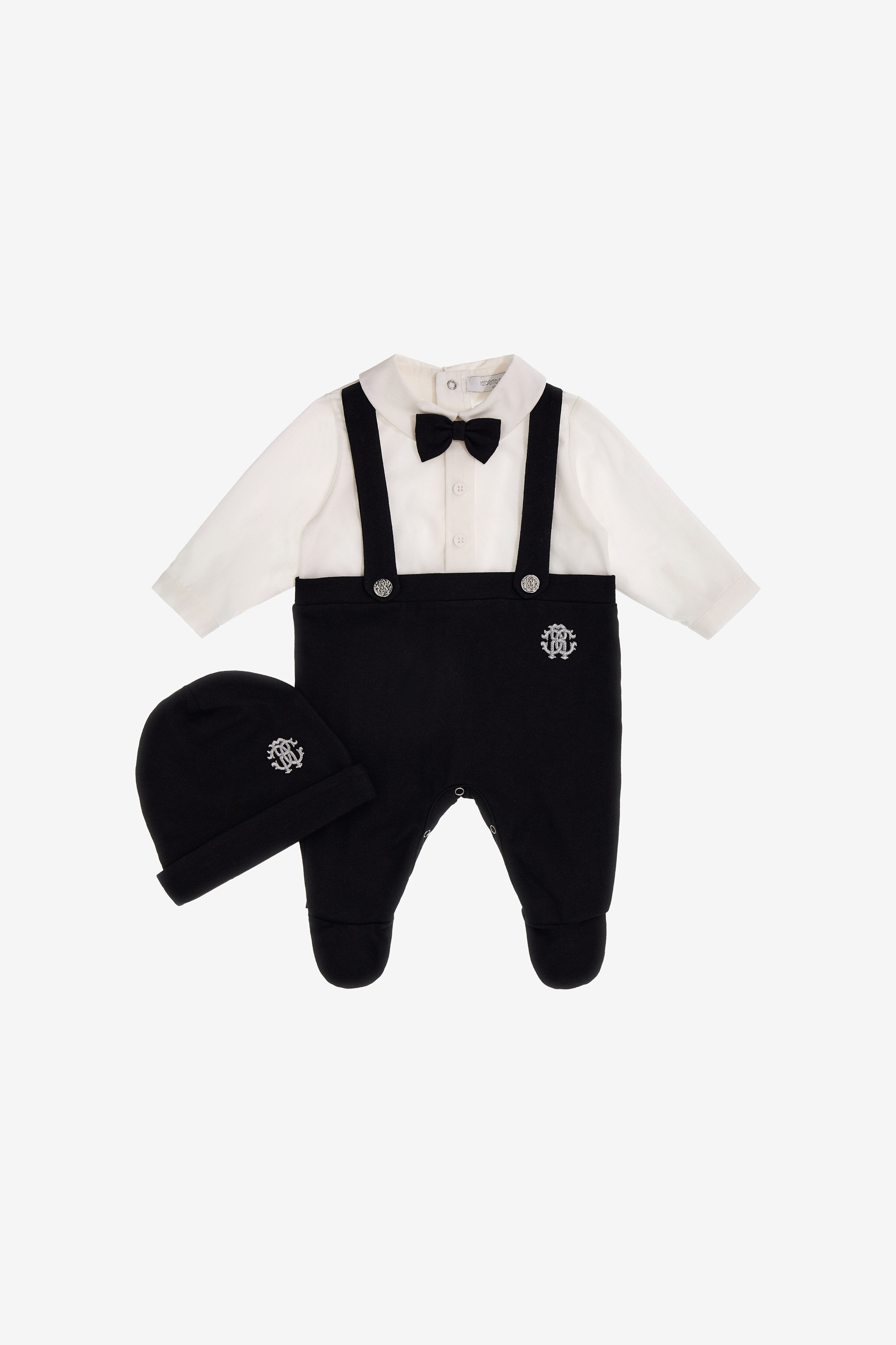 JU RC Monogram Babygrow set Black SJT826-JD001