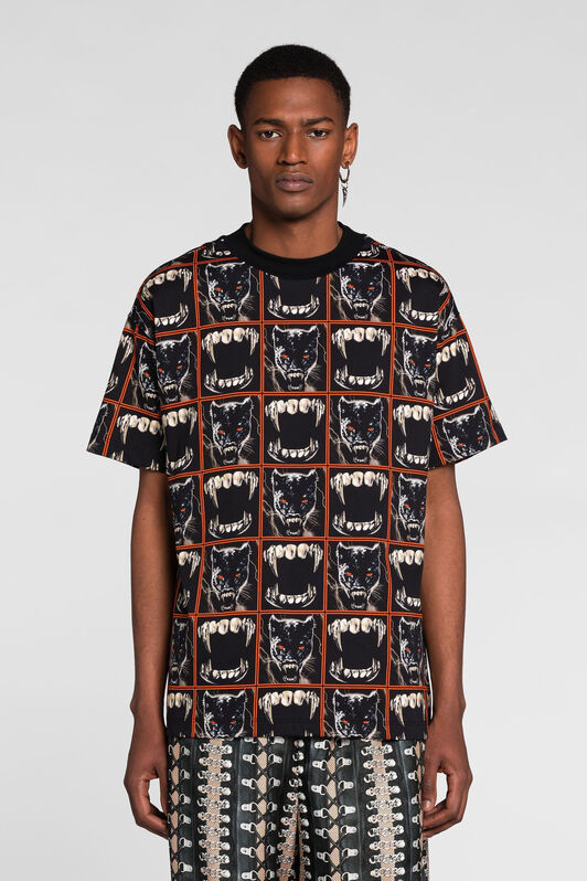 RC Teeth And Panther-Print T-Shirt RC Teeth And Panther-Print T-Shirt MULTICOLOR PNT61M-3PF25