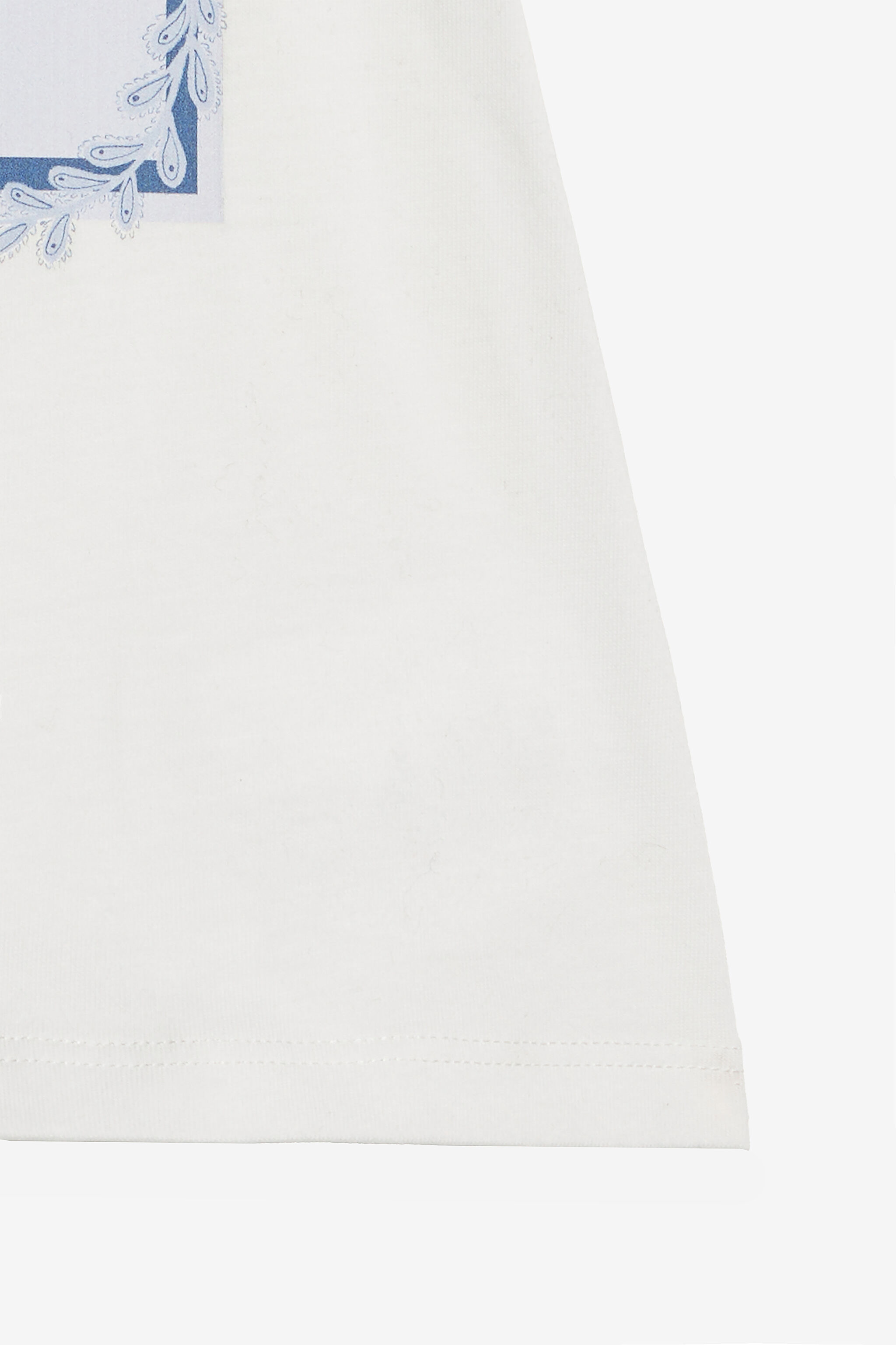 JU T-Shirt Con Stampa Marina E Monogram RC Bianco UJT603-JD001