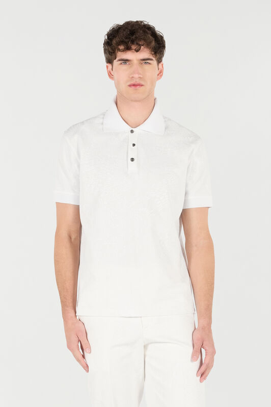 RC Snake Scale-Print Polo White URT64G-XKN53